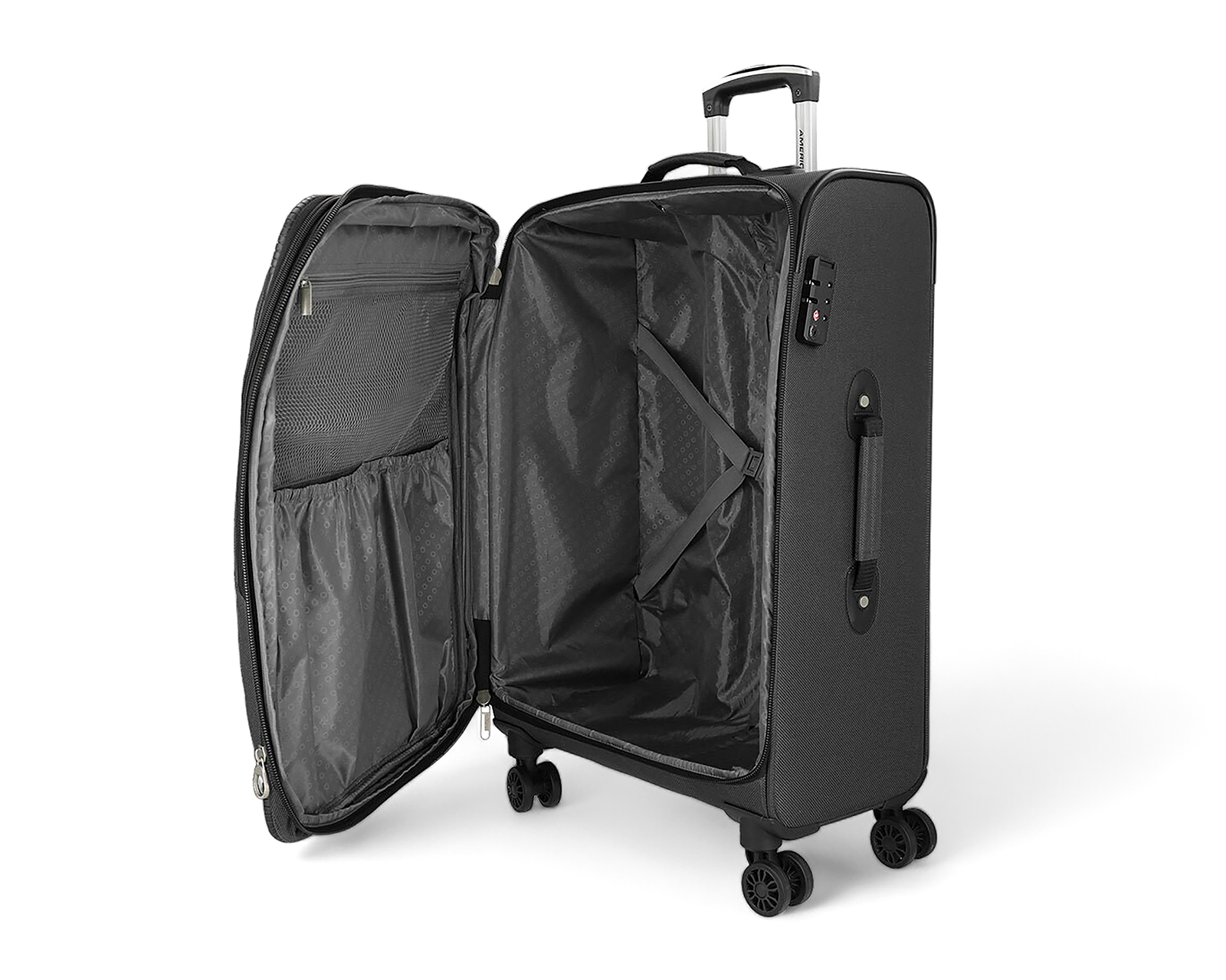 Foto 4 pulgar | Foto 3 | Maleta Vertical American Tourister Fortex 24" Negra