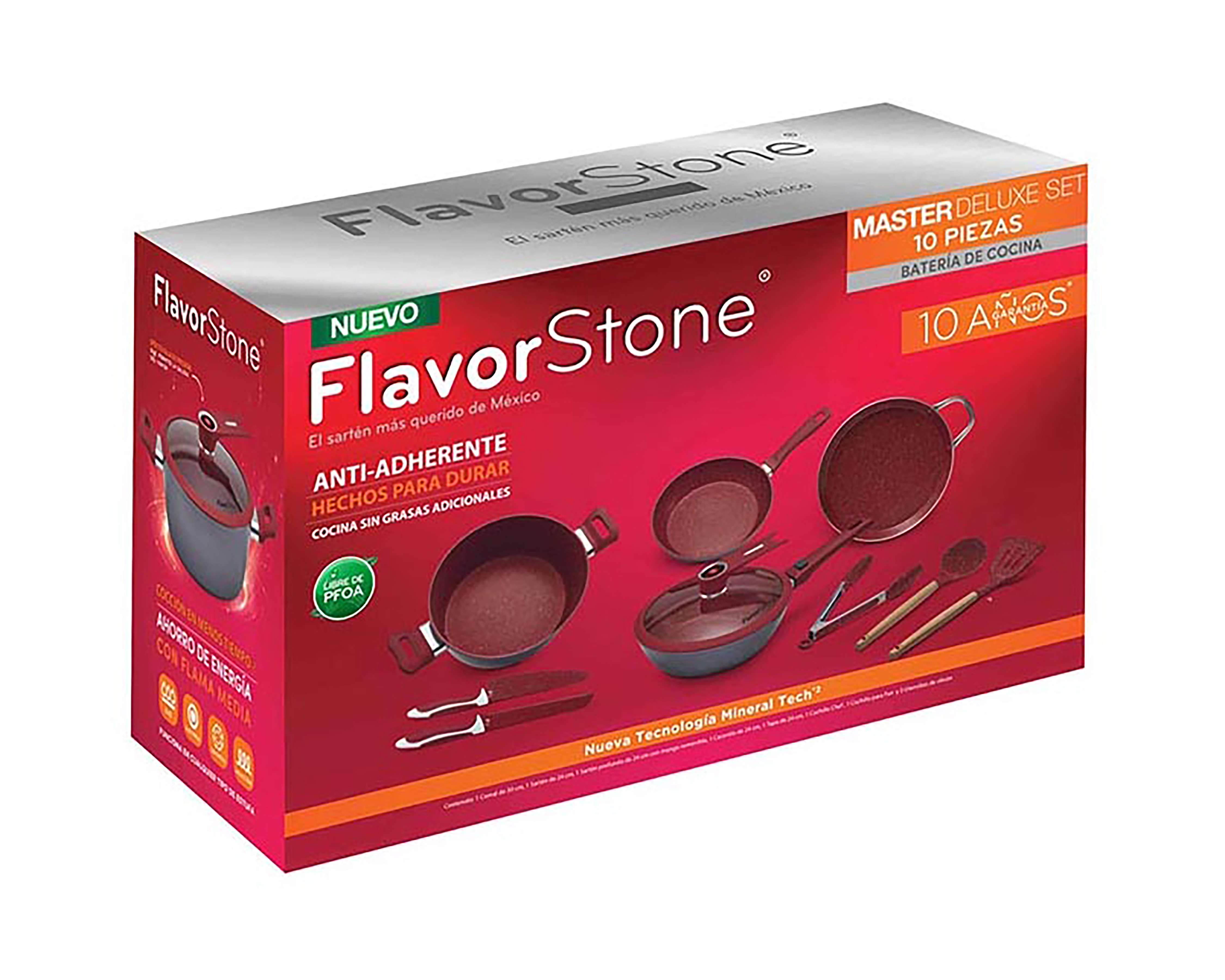 Foto 5 pulgar | Foto 4 | Batería de Cocina Flavorstone Deluxe 10 Piezas de Aluminio