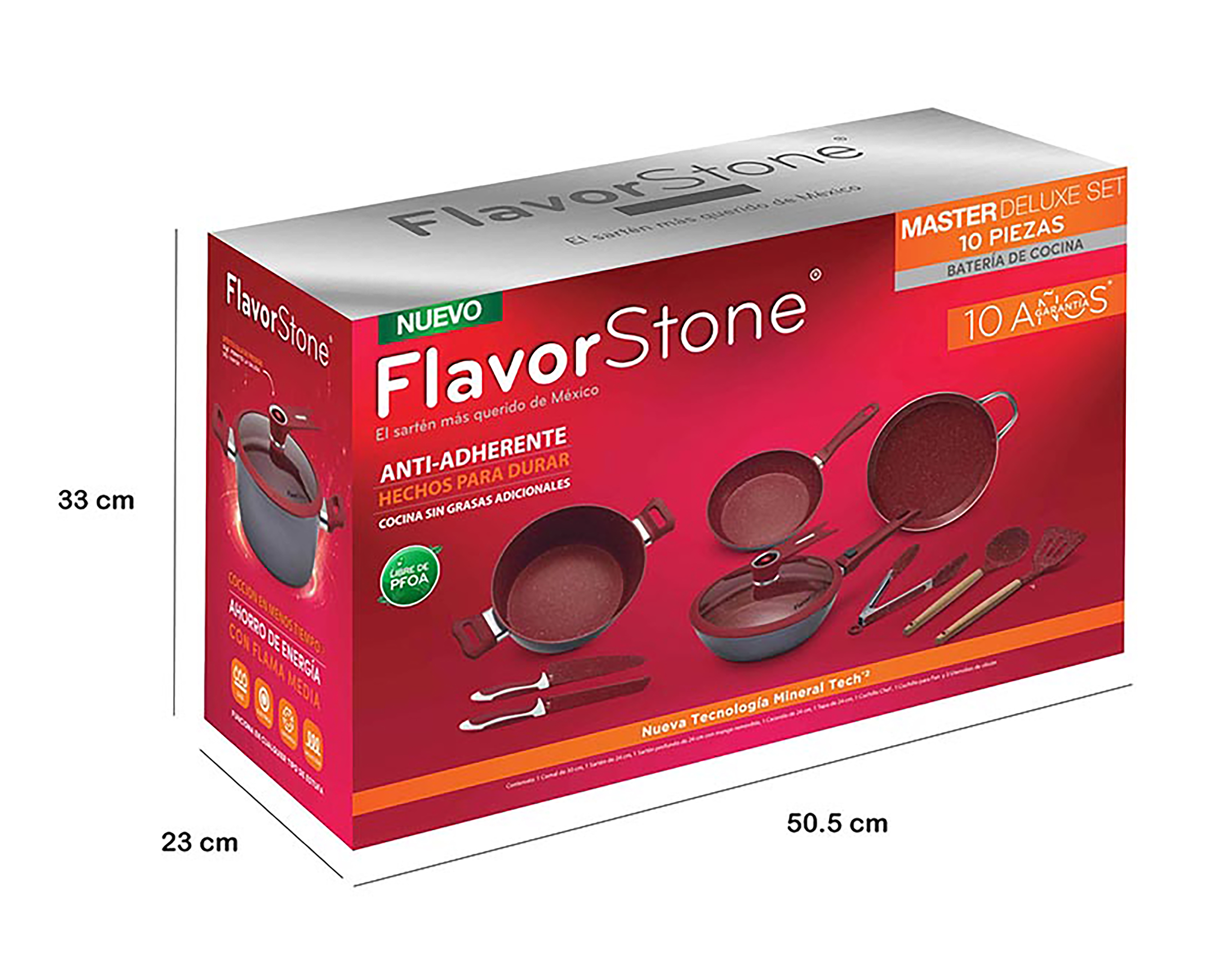 Foto 7 pulgar | Foto 6 | Batería de Cocina Flavorstone Deluxe 10 Piezas de Aluminio
