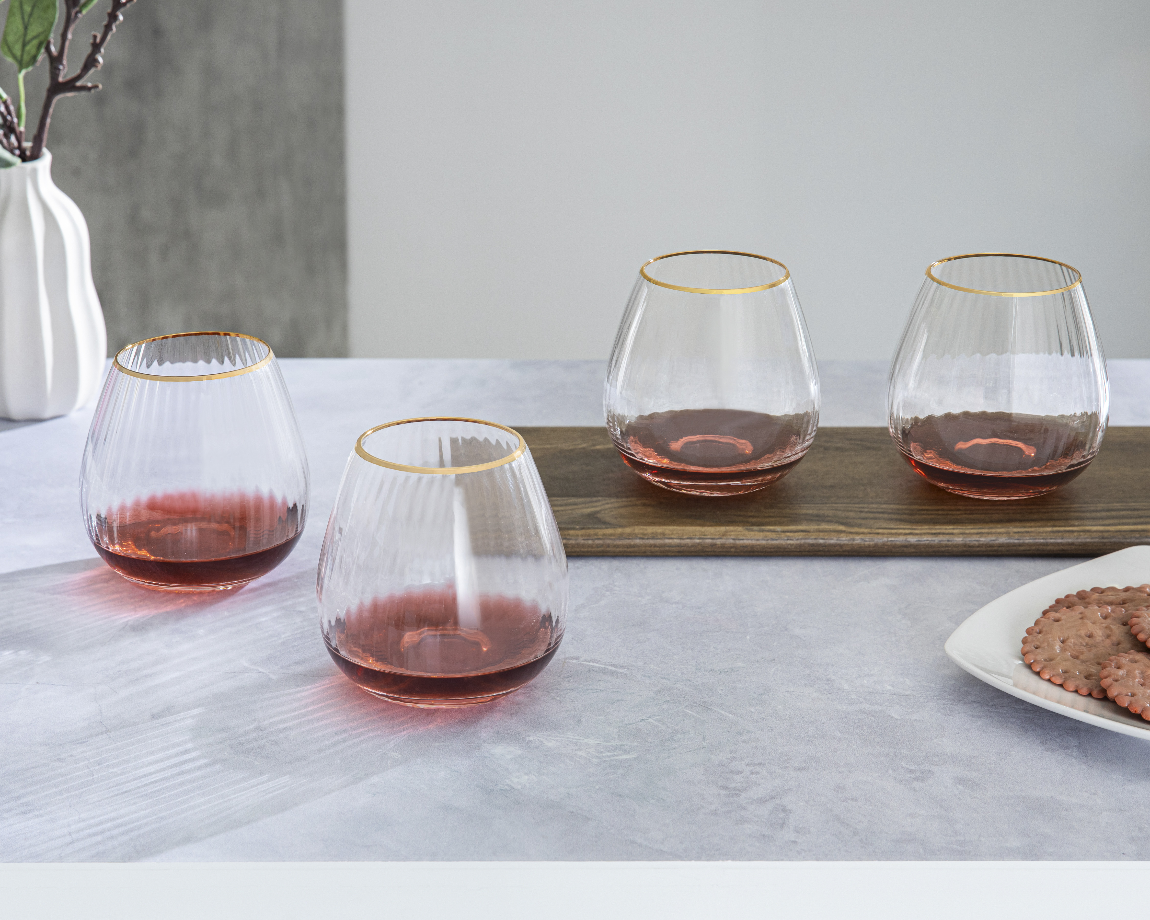 Foto 4 pulgar | Foto 3 | Vaso de Vidrio Starhaus 600 ml 4 Piezas