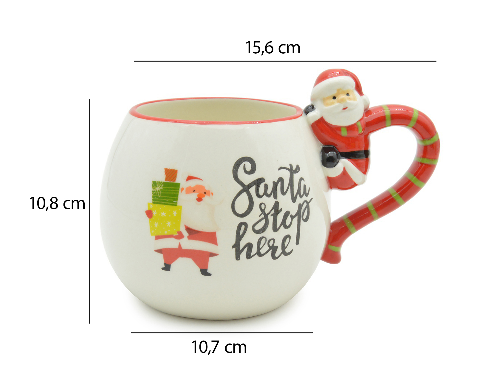 Foto 3 | Foto 3 | Taza de Cerámica Navideña 430 ml