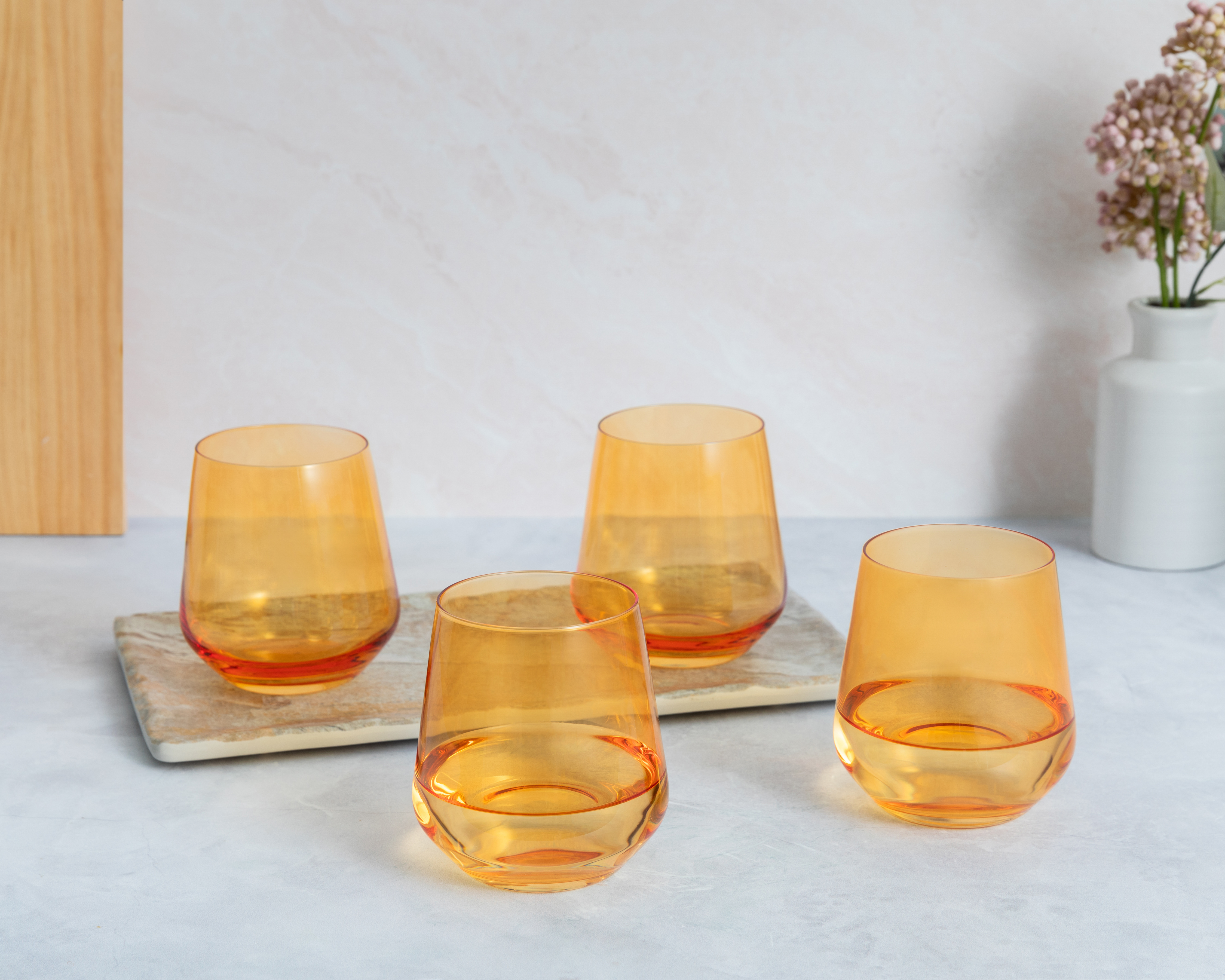 Foto 4 | Foto 4 | Vasos de Vidrio Starhaus 4 Piezas