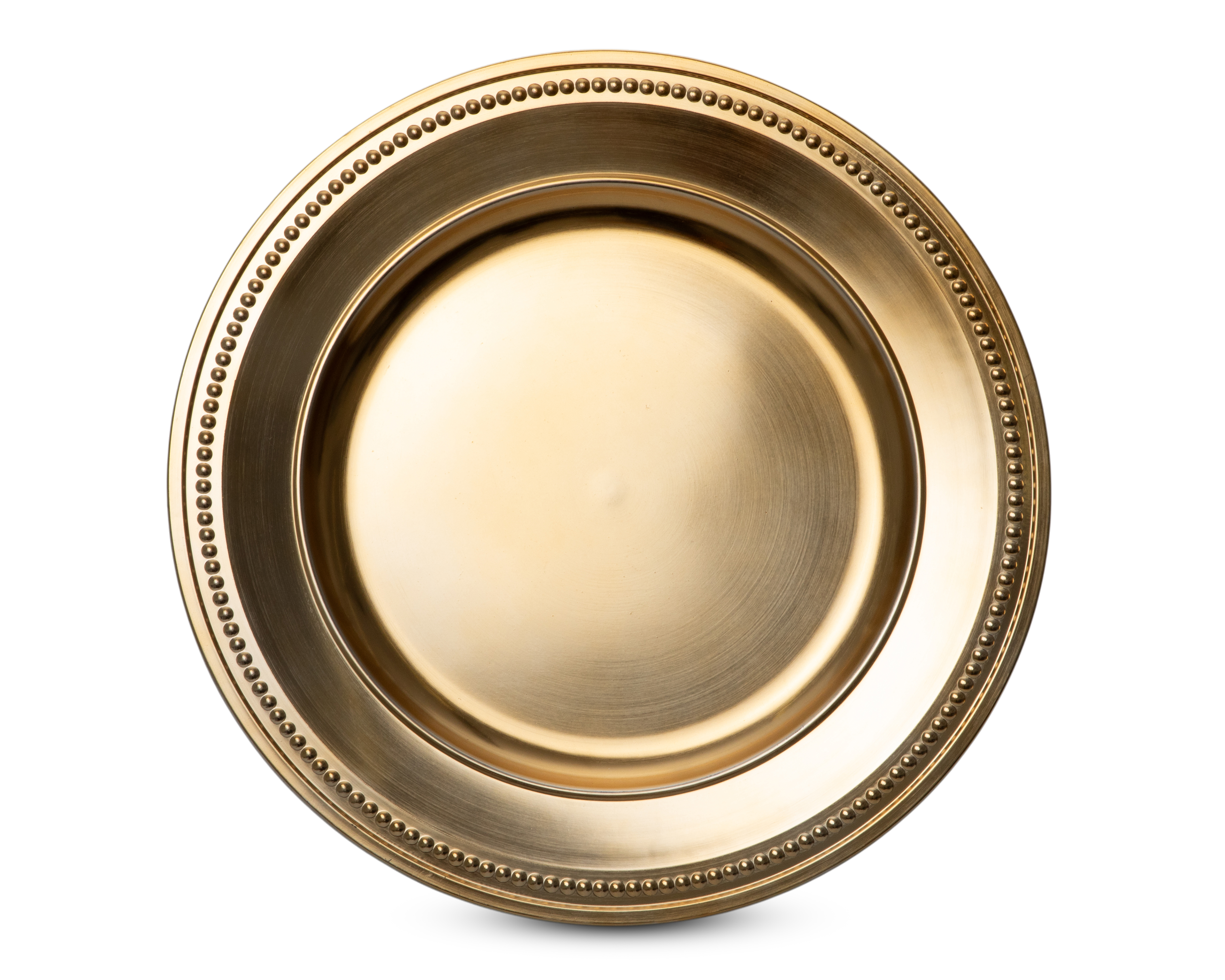 Foto 3 pulgar | Foto 2 | Plato Plano de Plástico Dorado 4 Piezas