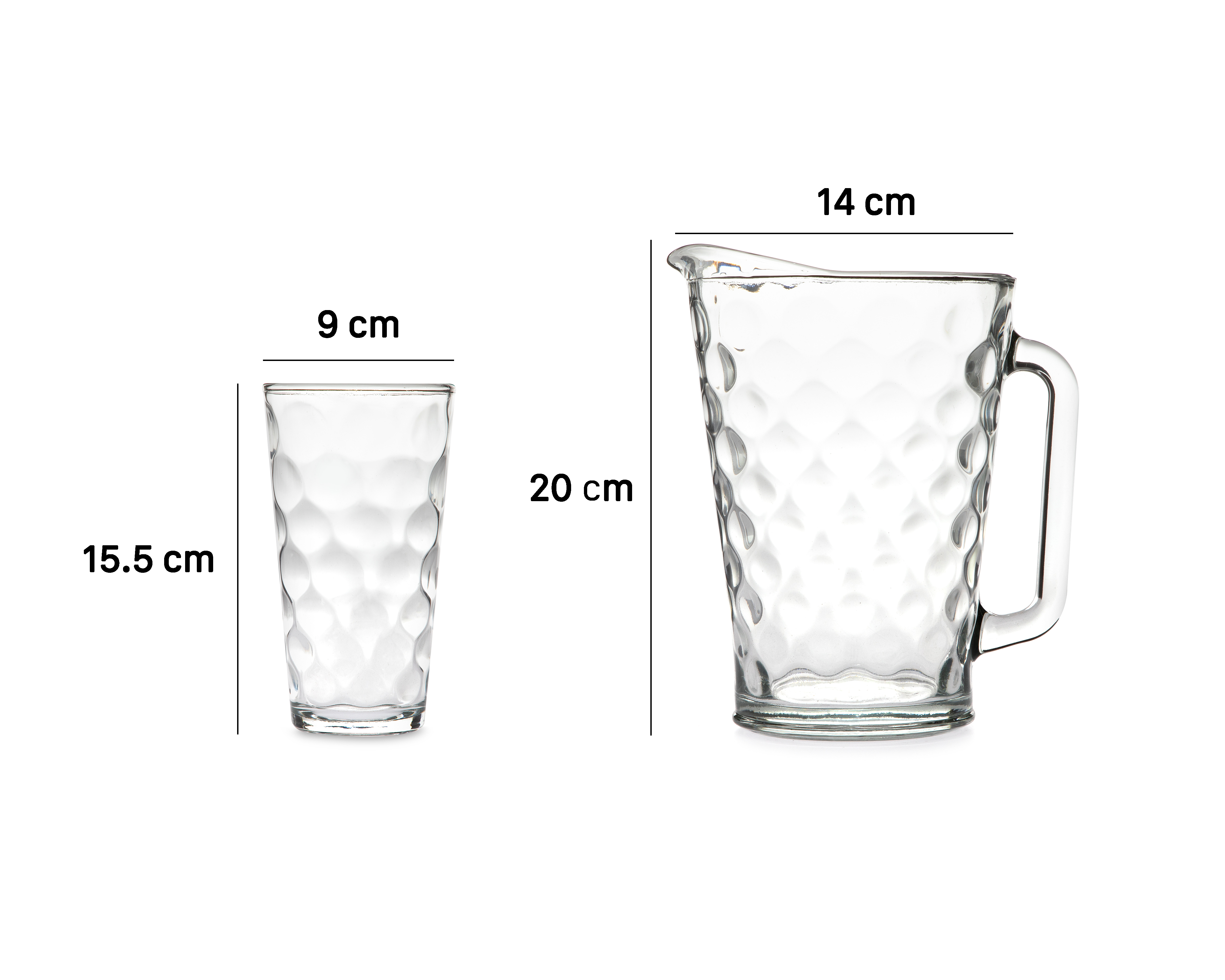 Foto 6 | Foto 6 | Juego de Jarra y Vasos de Cristal Glassia 5 Piezas