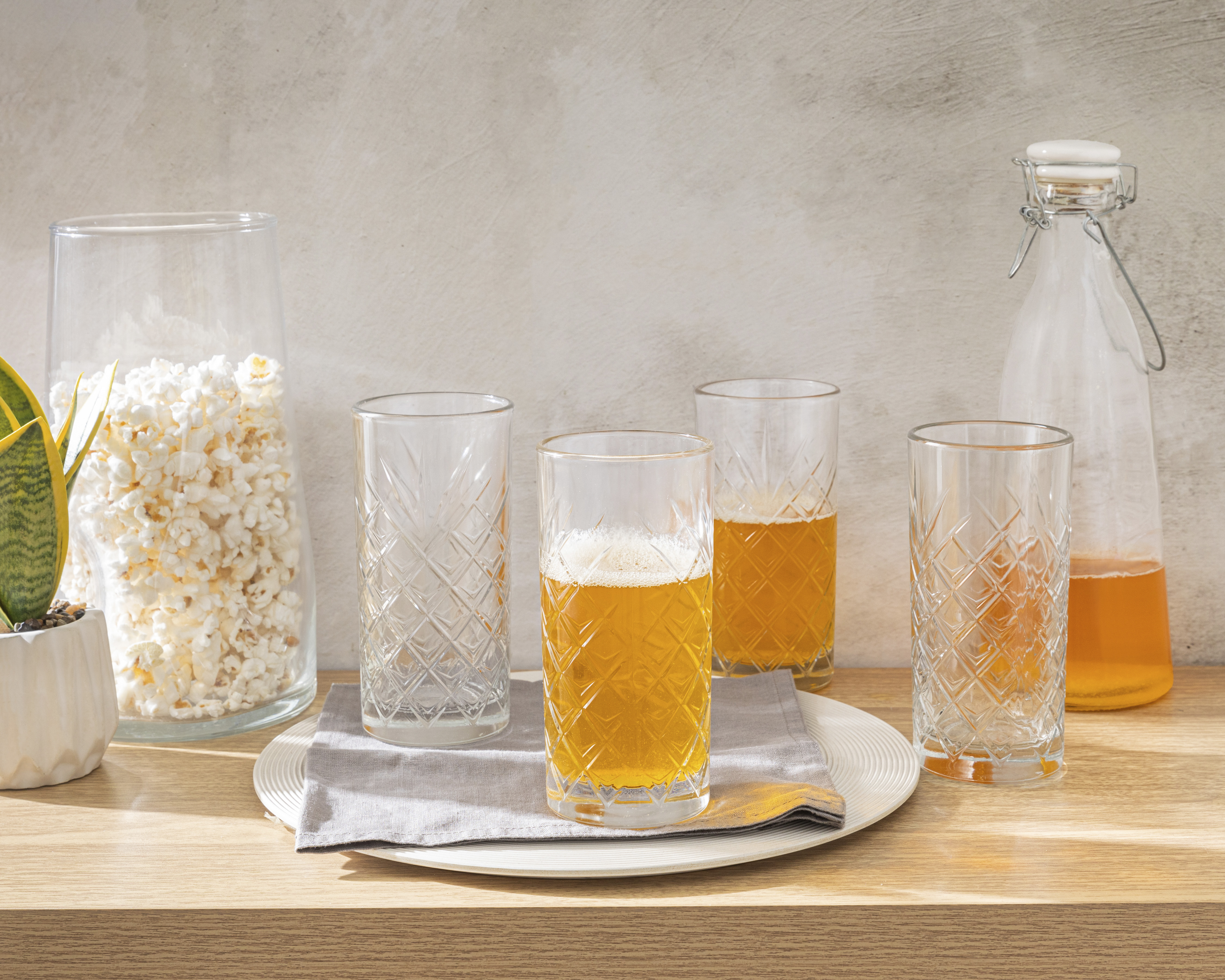 Foto 5 pulgar | Foto 4 | Juego de Vasos de Cristal Glassia 475 ml 4 Piezas