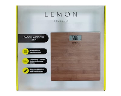 Foto 6 | Foto 5 | Báscula Corporal Digital Lemon Styling con Display LCD 180 Kilos