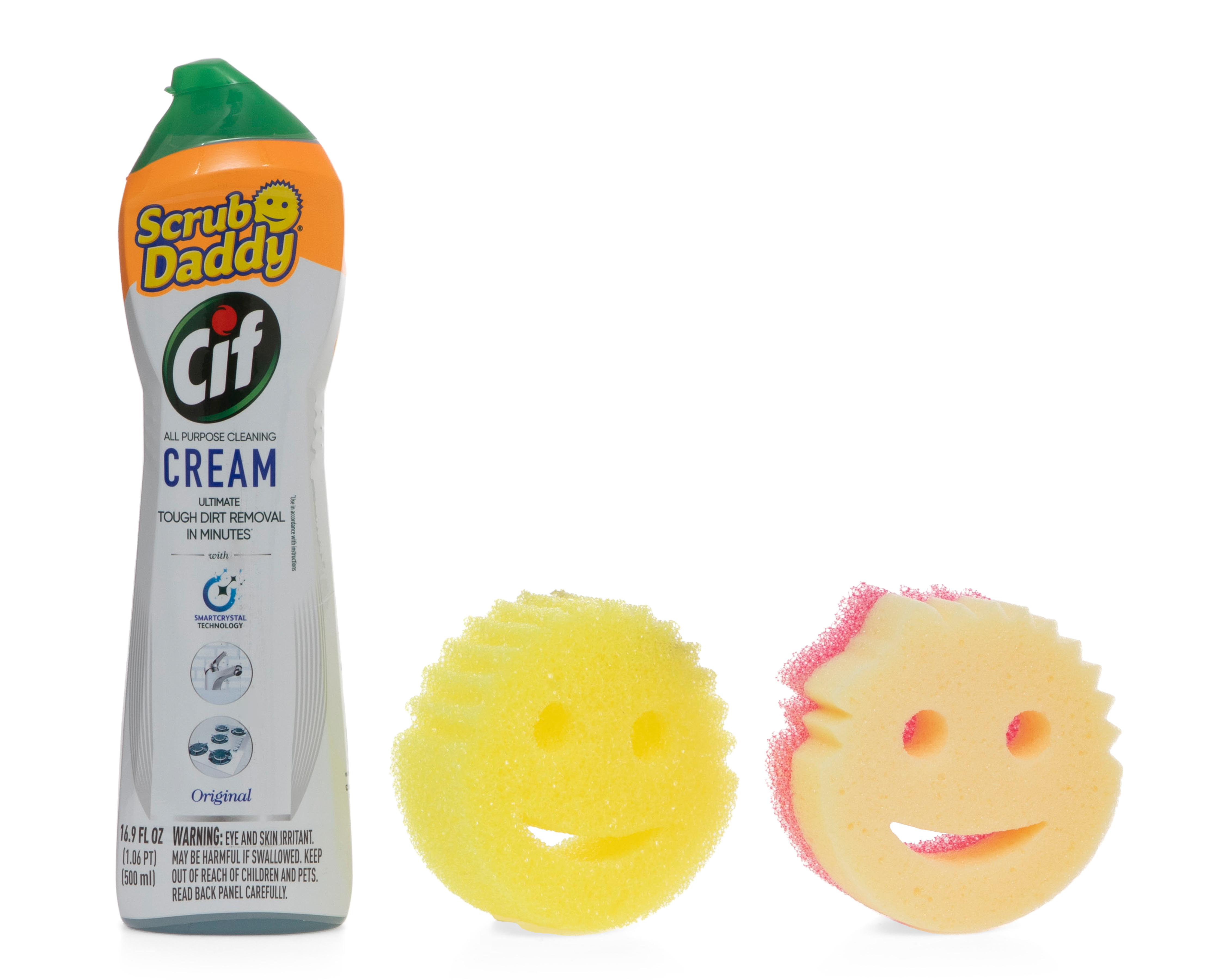 Foto 3 pulgar | Foto 2 | Limpiador en Crema Multiusos CIF y Esponjas Scrub Daddy 3 Piezas