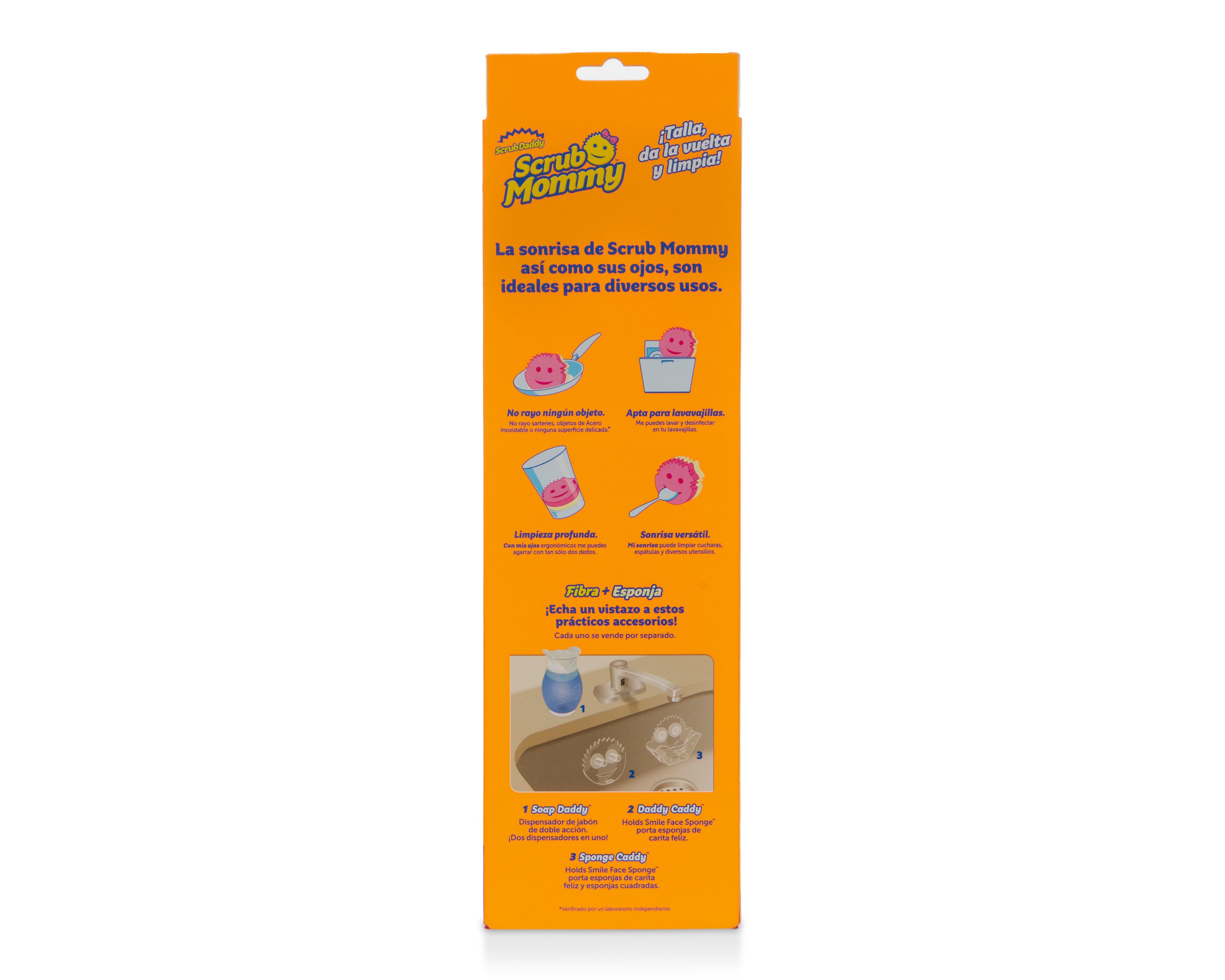 Foto 4 | Foto 4 | Esponjas Scrub Mommy Multicolor Scrub Daddy 3 Piezas