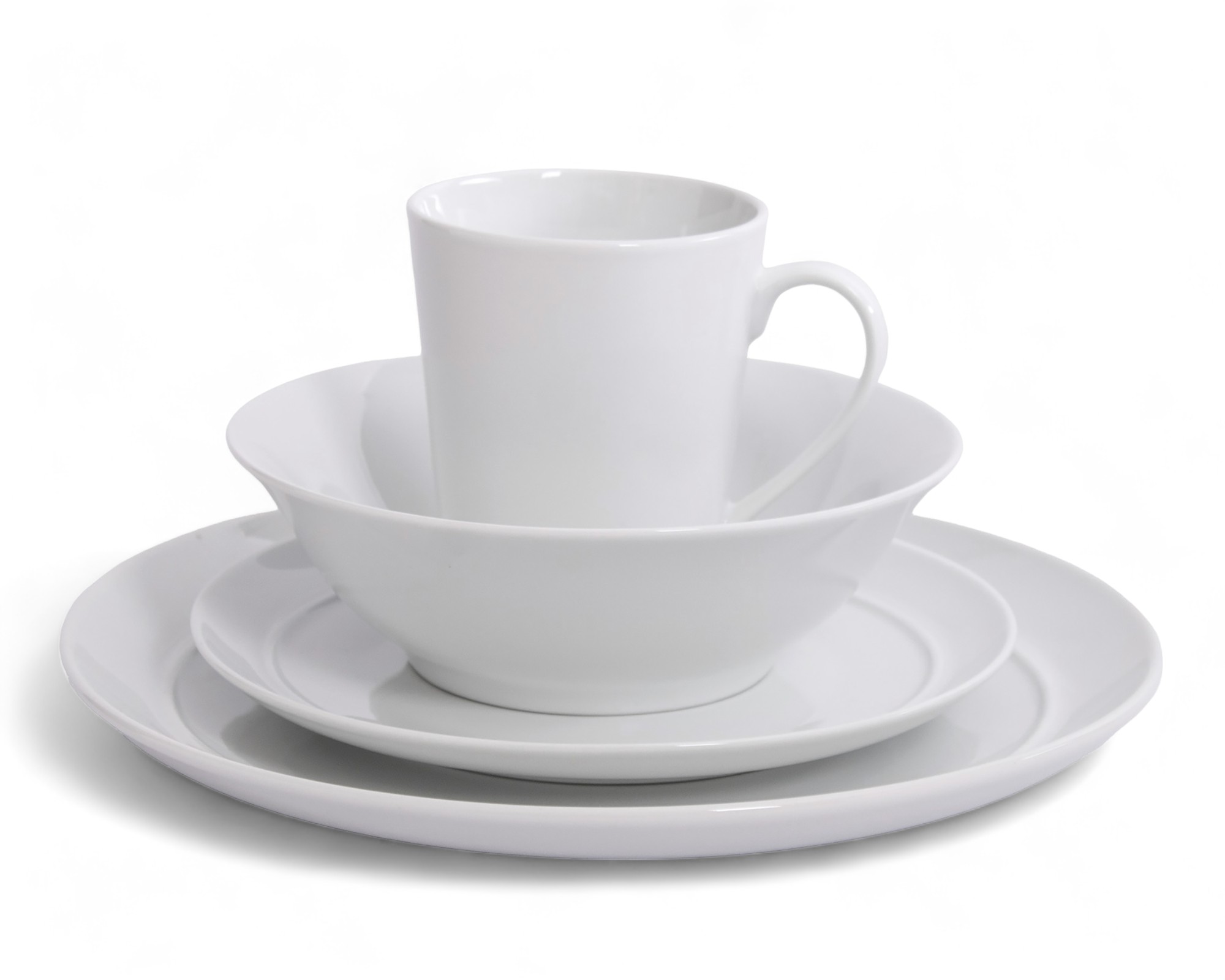 Foto 2 | Foto 2 | Vajilla de Porcelana Blanca para 4 Personas 16 Piezas