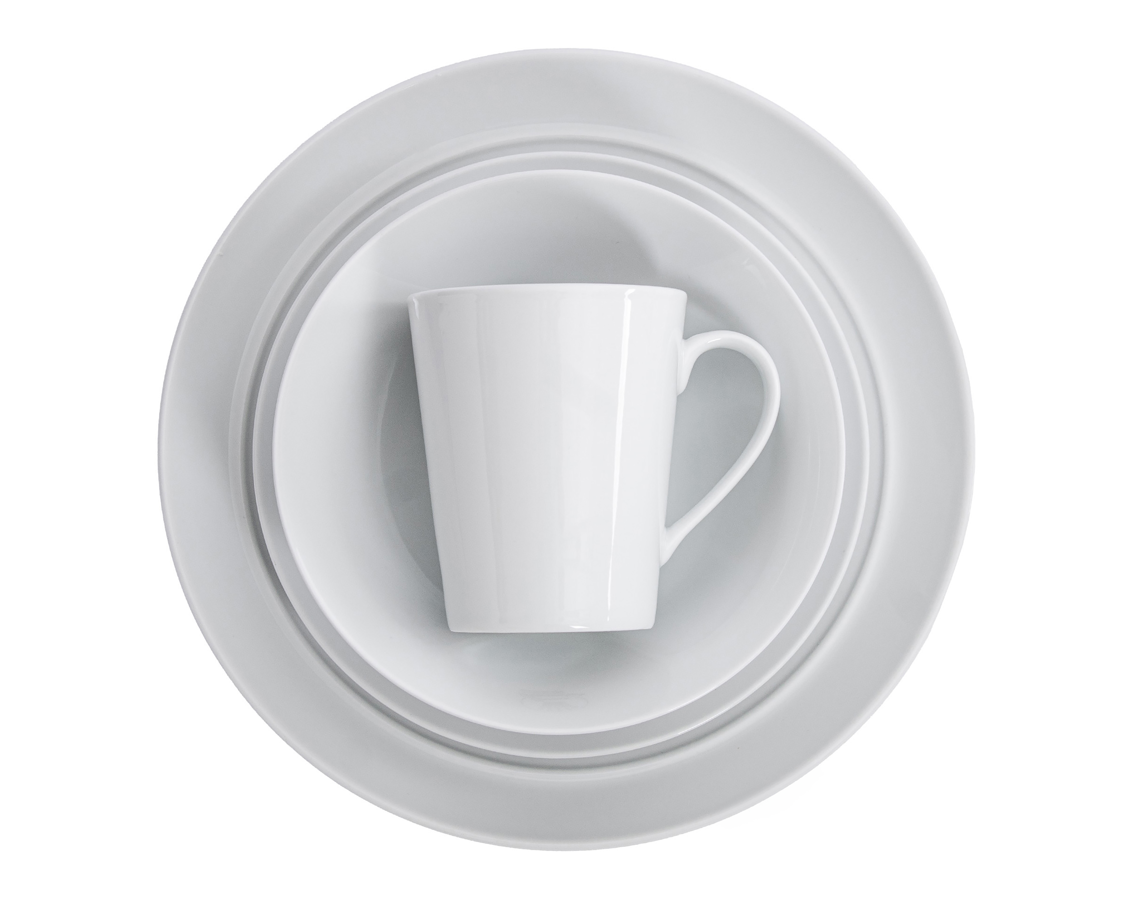 Foto 3 | Foto 3 | Vajilla de Porcelana Blanca para 4 Personas 16 Piezas
