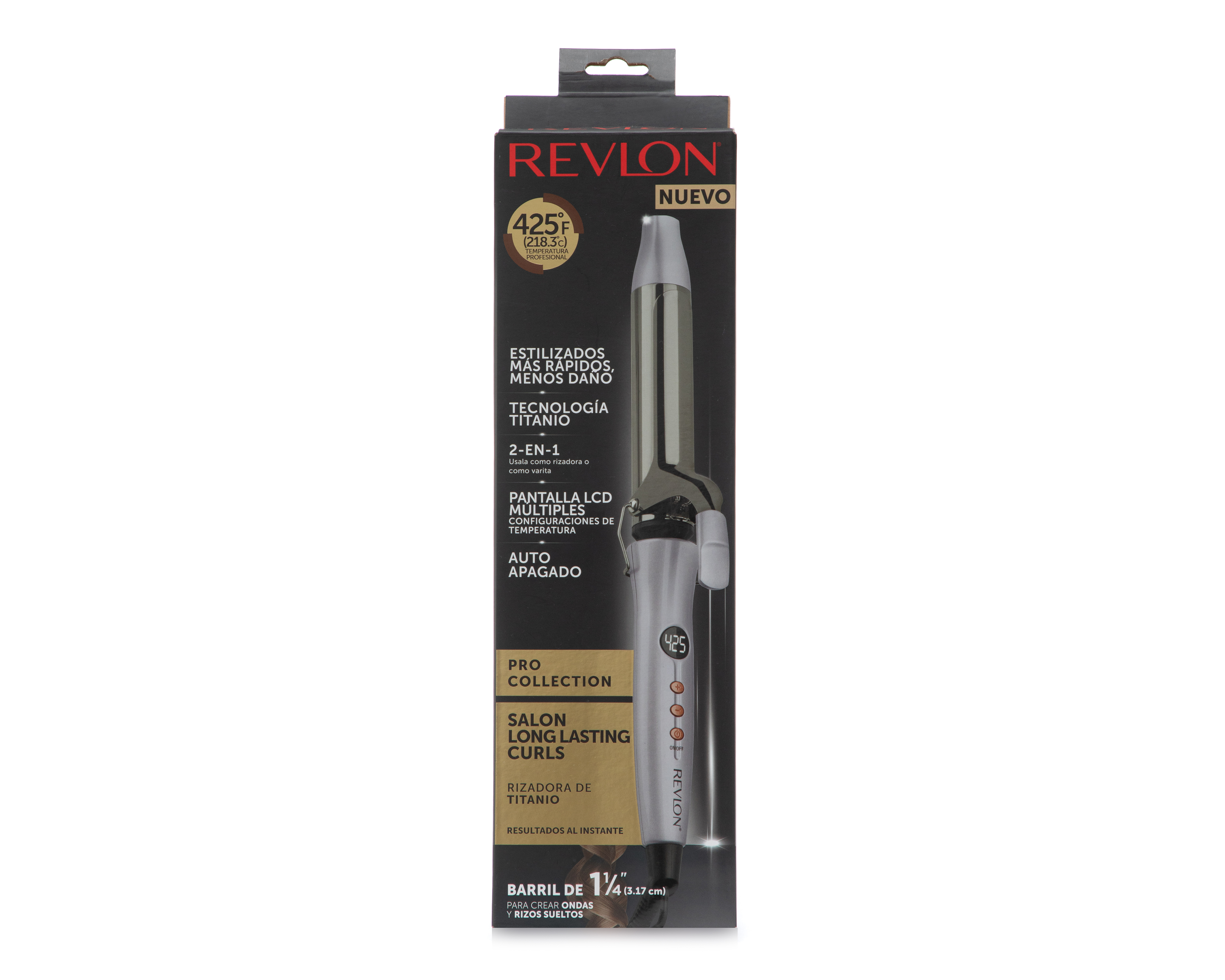 Foto 4 | Foto 4 | Tenaza Revlon Salon Longlasting Curls Titanio