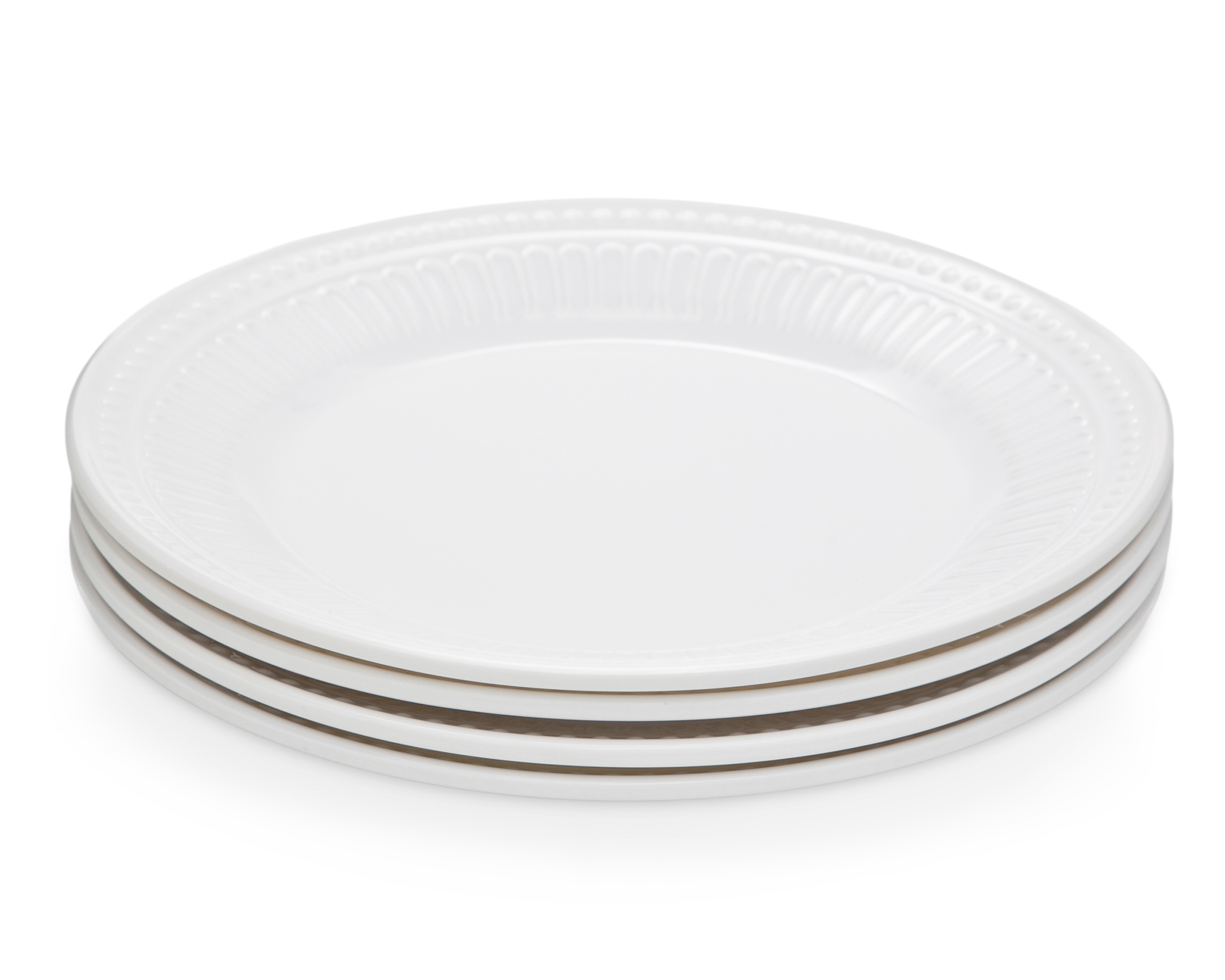 Foto 2 | Foto 2 | Plato Plano Blanco 4 Piezas