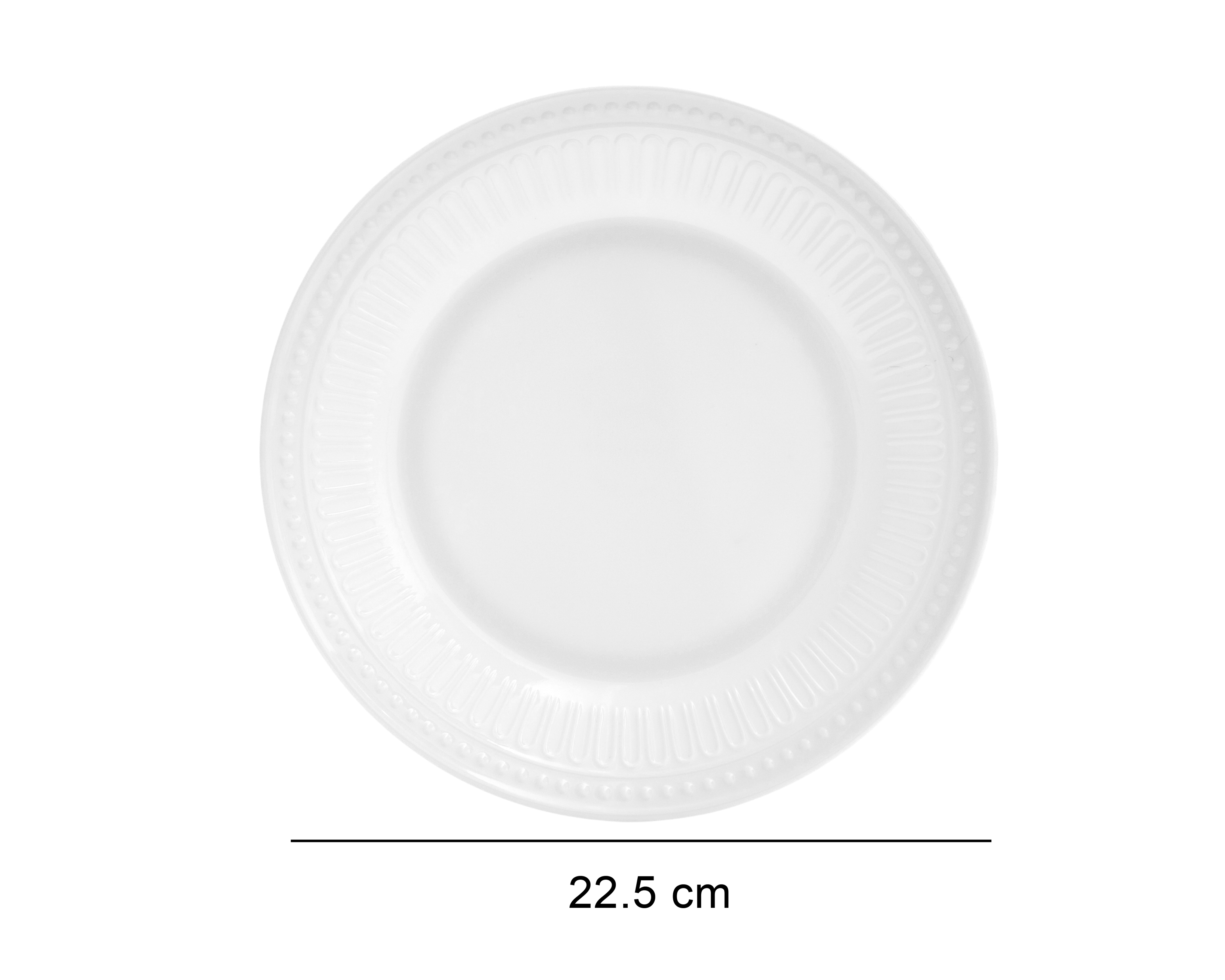 Foto 6 pulgar | Foto 5 | Plato Plano Blanco 4 Piezas
