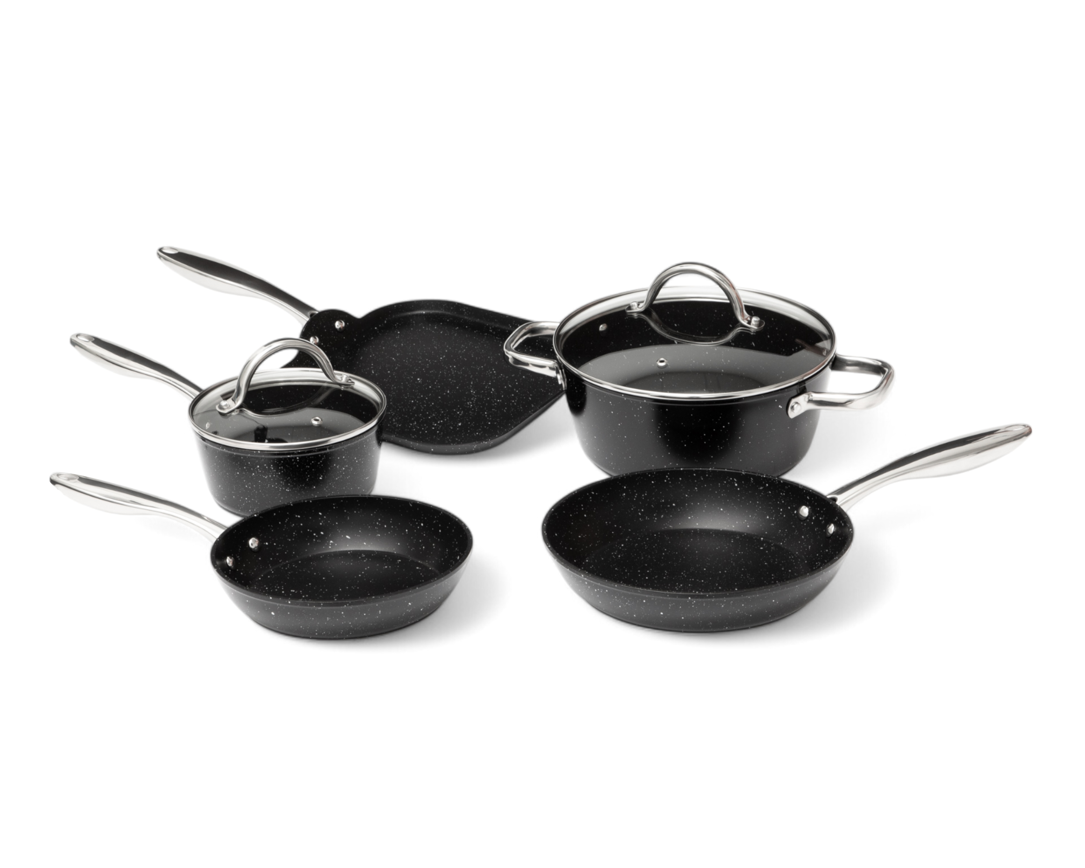 Batería de Cocina Record 7 Piezas de Aluminio
