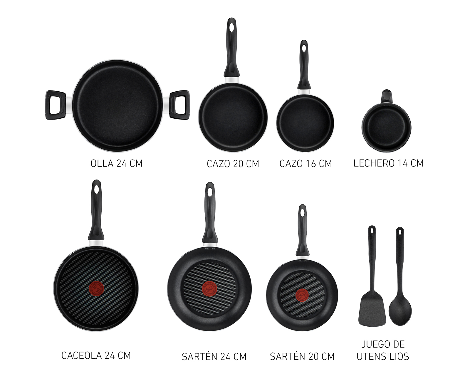 Foto 2 | Foto 2 | Batería de Cocina T-Fal Family Cook 13 Piezas Gris
