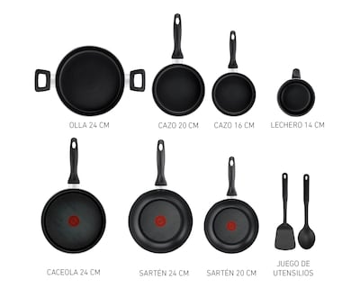 Foto 2 | Foto 2 | Batería de Cocina T-Fal Family Cook 13 Piezas Gris