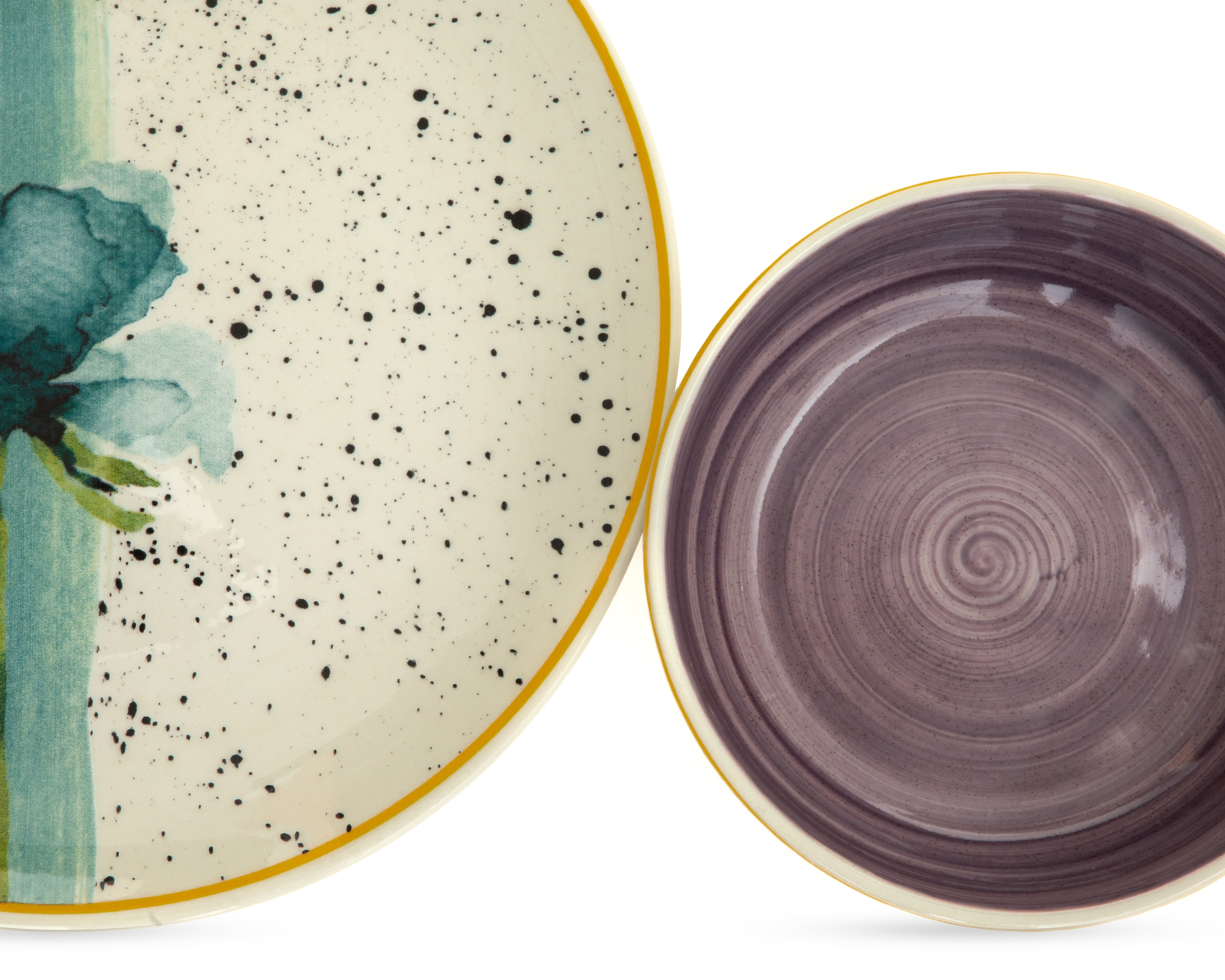 Foto 6 | Foto 6 | Vajilla de Cerámica Multicolor para 4 Personas 12 Piezas