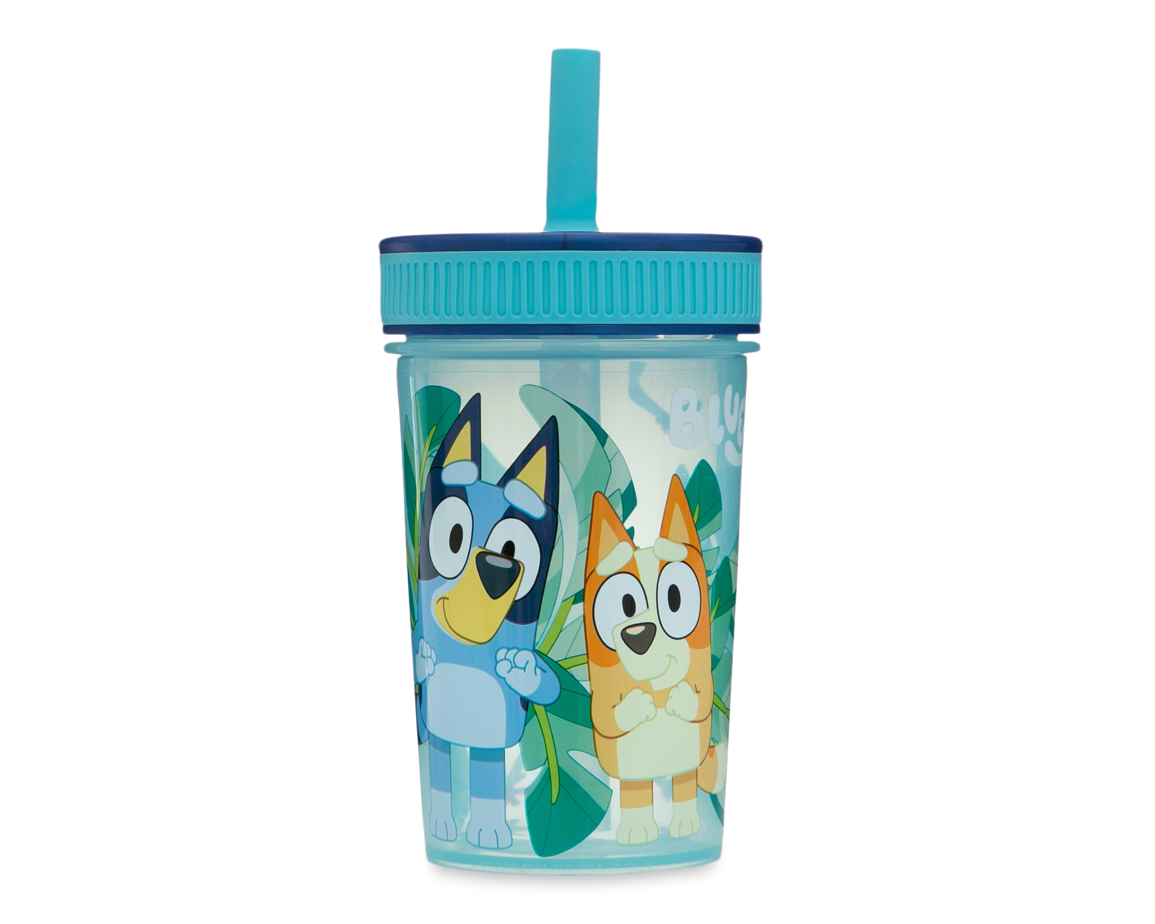 Foto 2 pulgar | Foto 1 | Botella con Popote Bluey 465 ml
