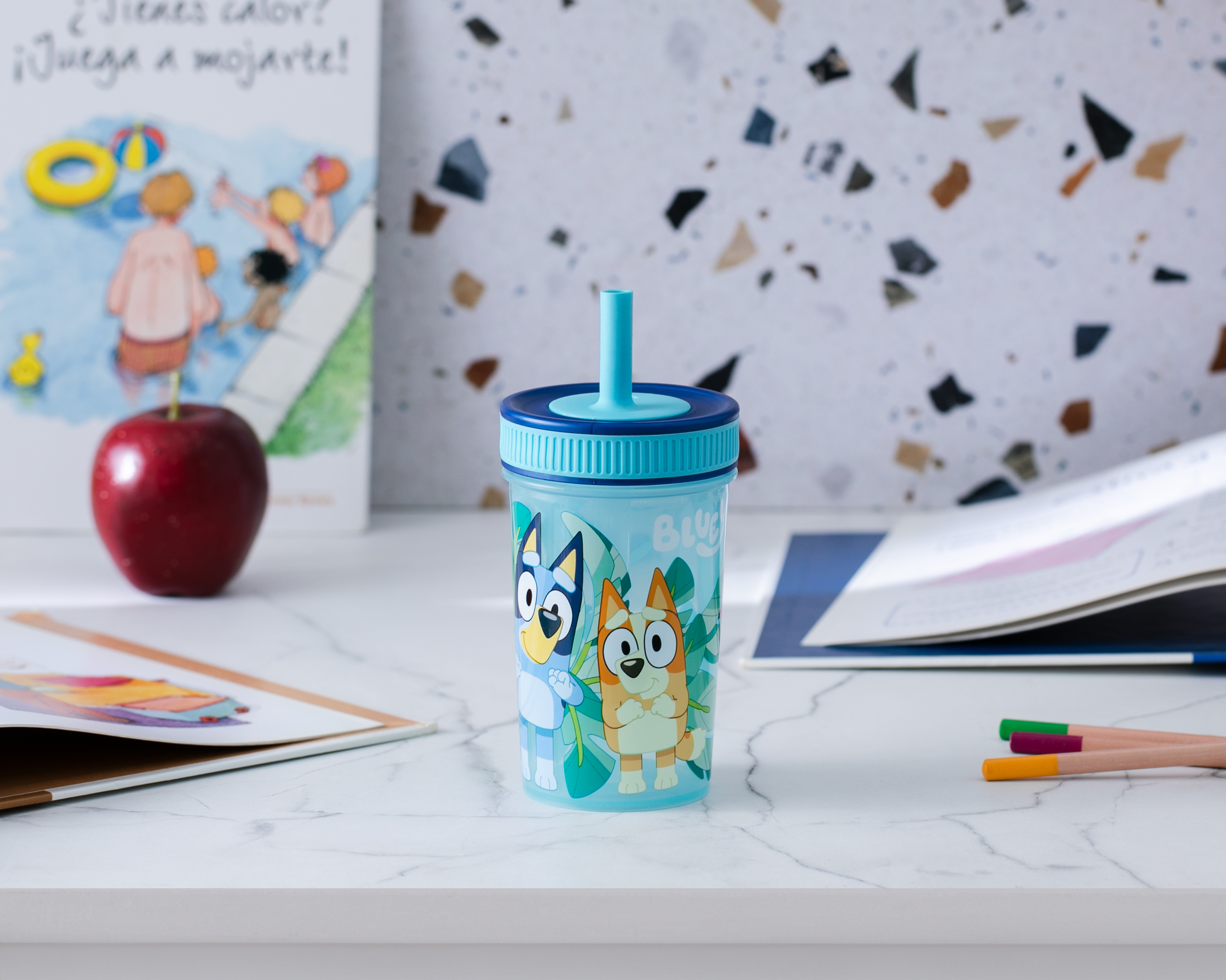 Foto 4 | Foto 4 | Botella con Popote Bluey 465 ml