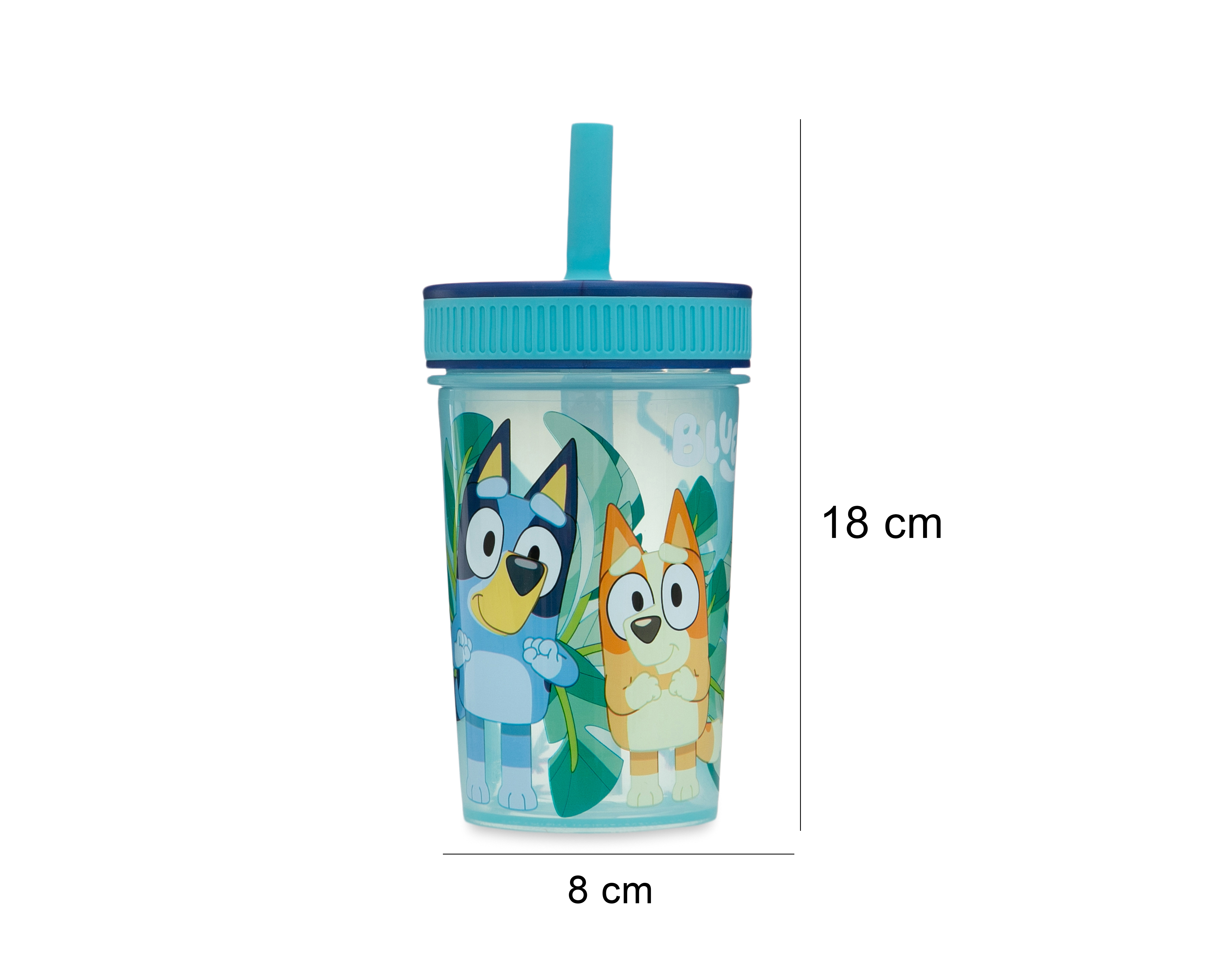 Foto 6 pulgar | Foto 5 | Botella con Popote Bluey 465 ml