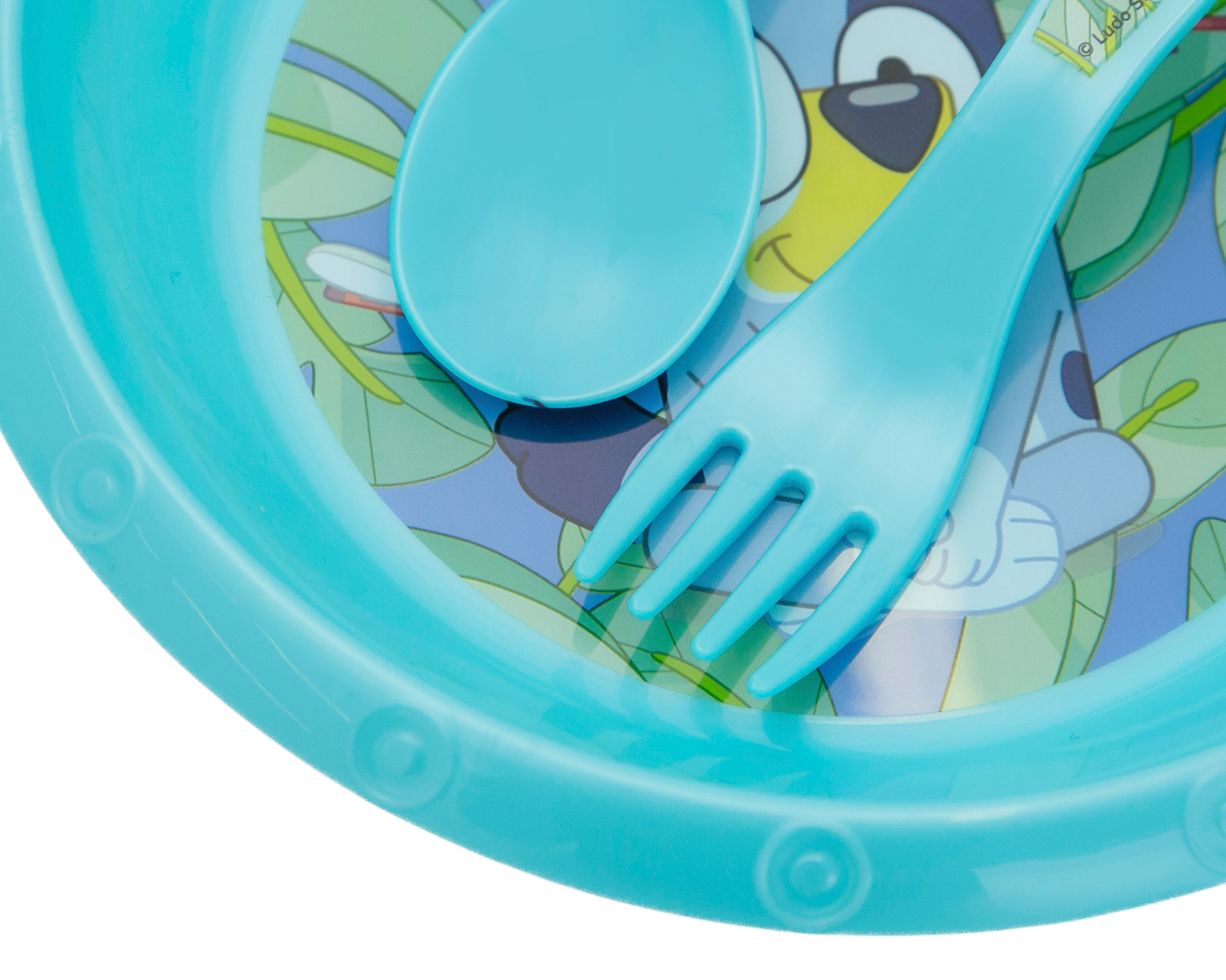 Foto 6 pulgar | Foto 5 | Vajilla de Plástico Azul para 1 Persona 5 Piezas