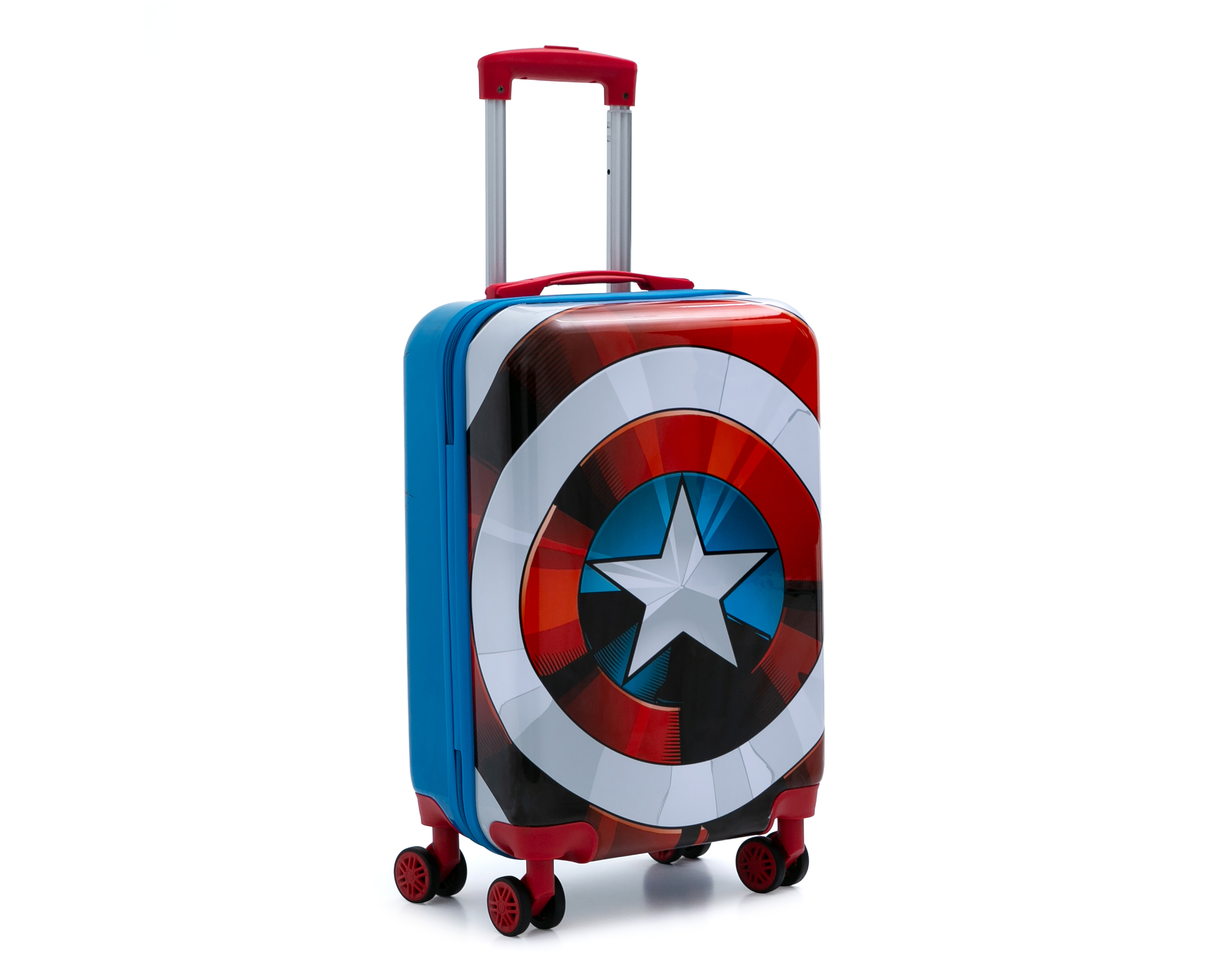 Maleta con Ruedas Marvel Capitán América 20 Pulgadas Azul