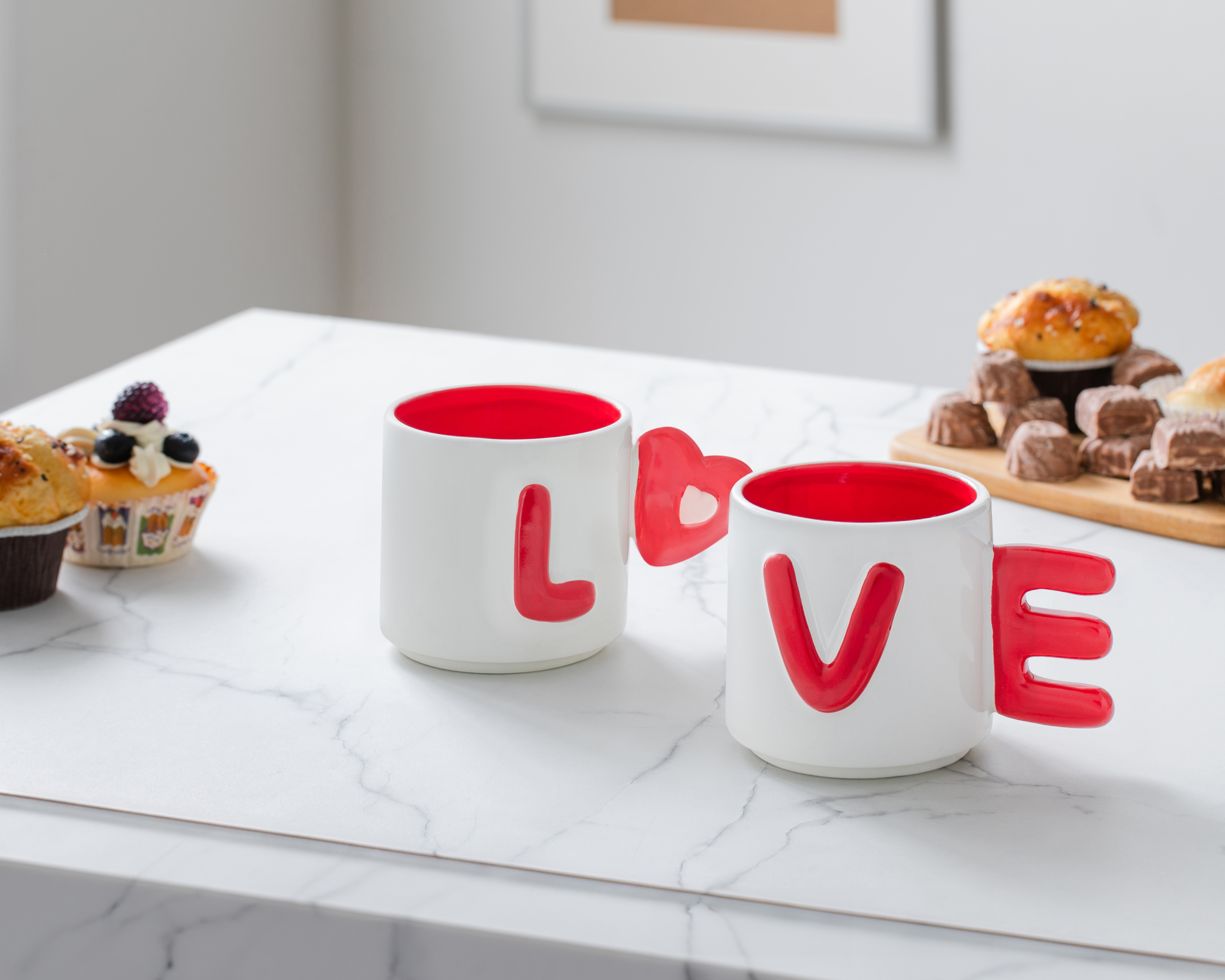Foto 5 | Foto 5 | Taza de Cerámica Starhaus 360 ml 2 Piezas