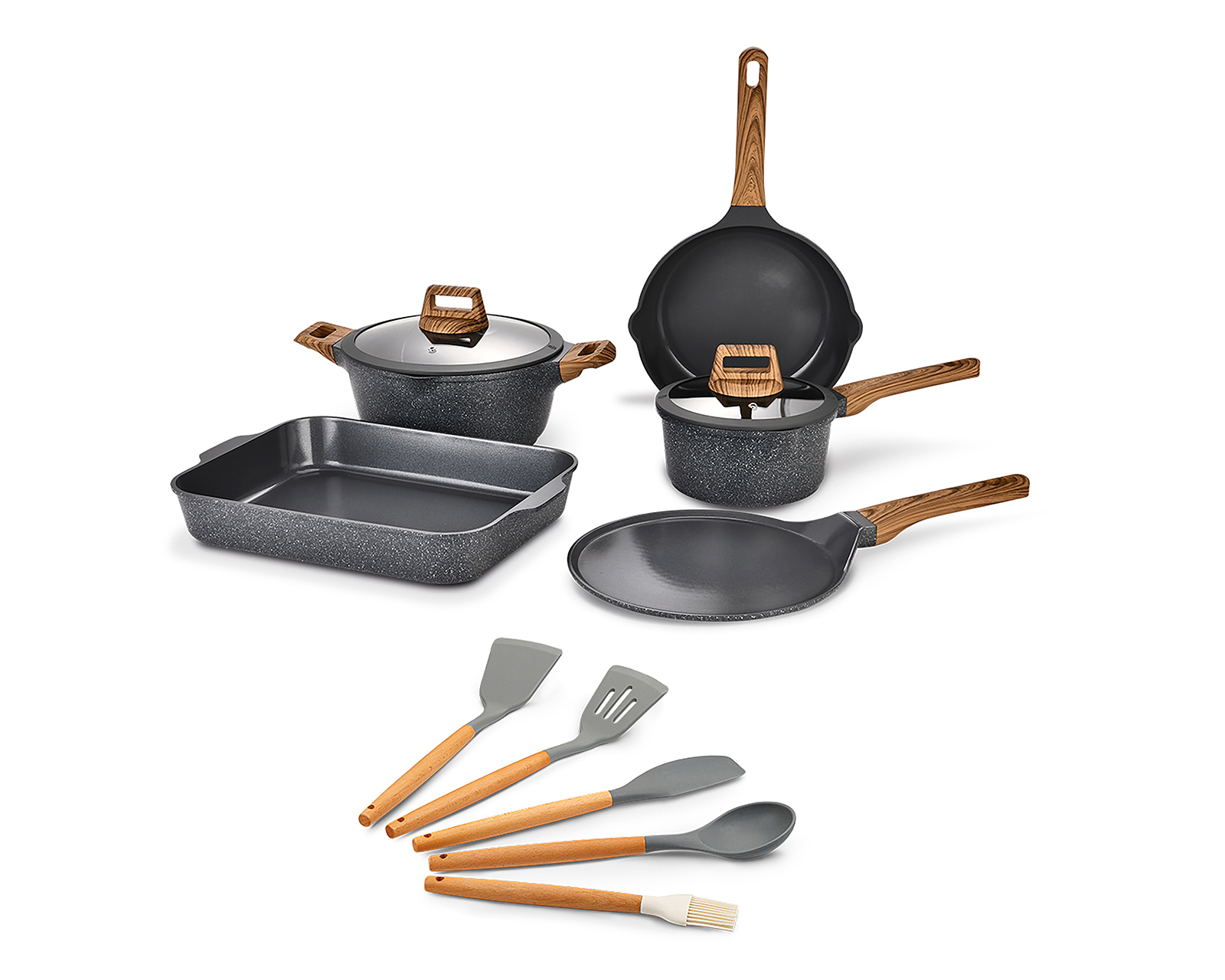 Foto 1 | Foto 1 | Batería de Cocina Sofia Ceramic 12 Piezas de Aluminio