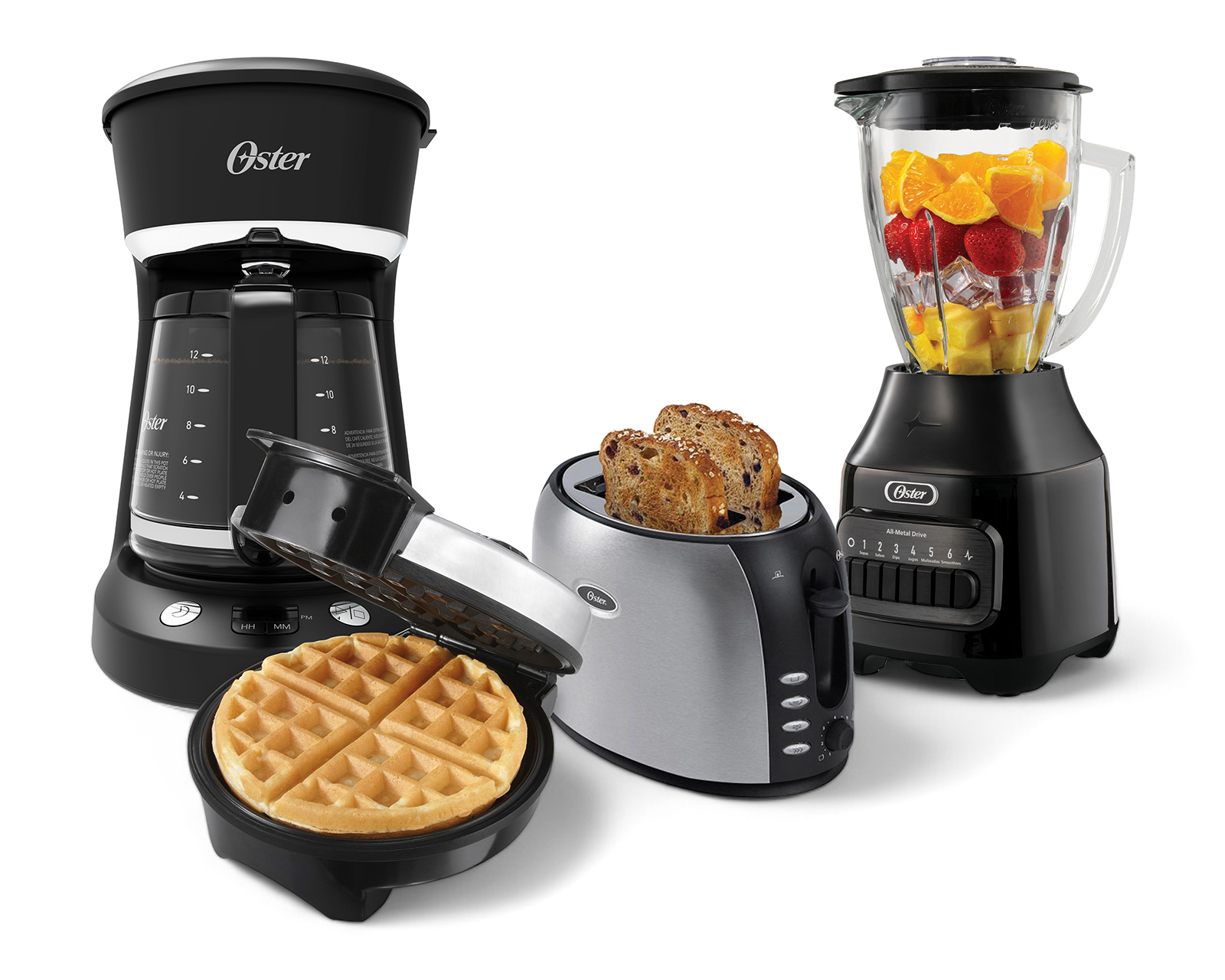 Foto 4 pulgar | Foto 3 | Combo Oster Licuadora, Tostadora, Cafetera y Wafflera