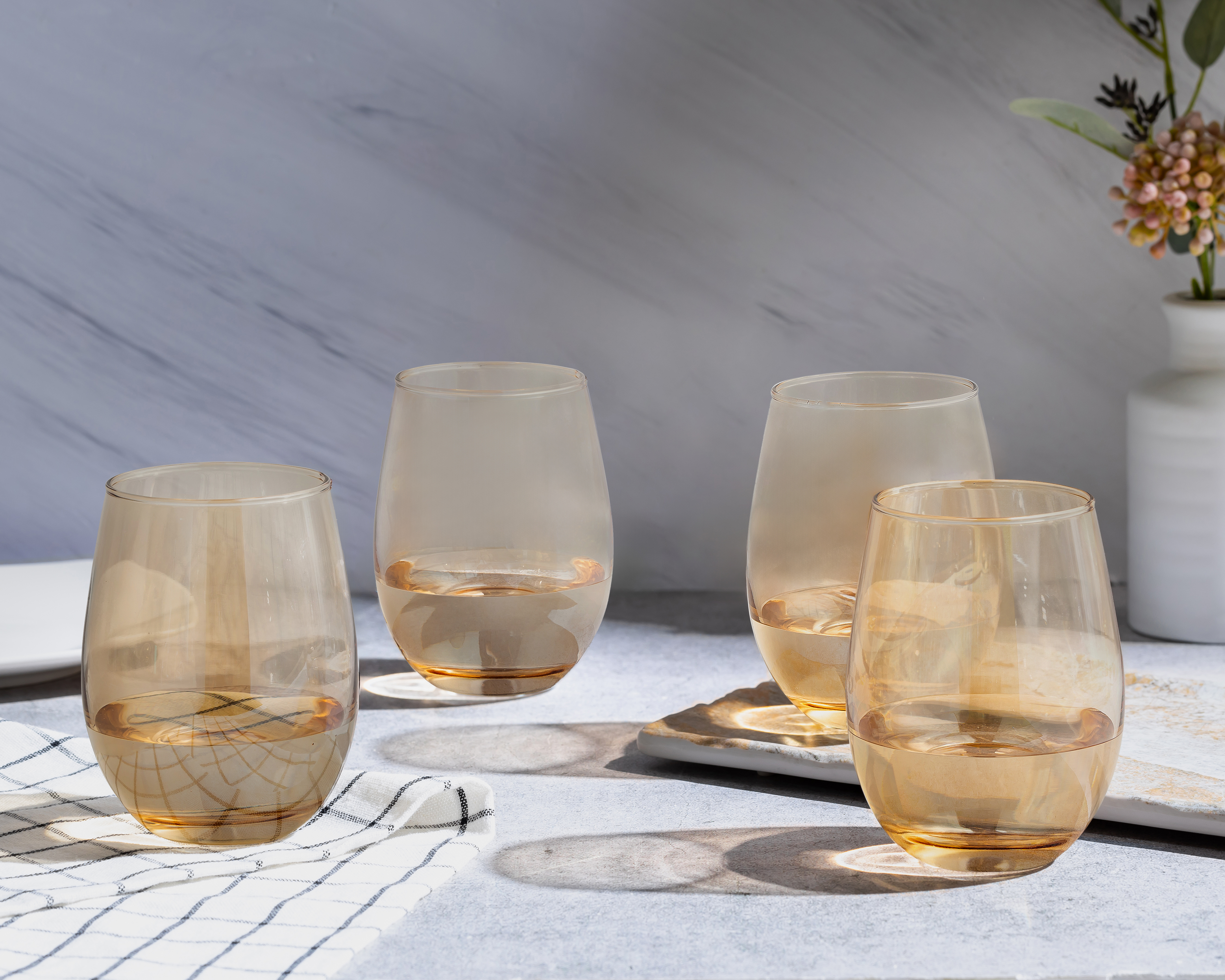 Foto 4 pulgar | Foto 3 | Juego de Vasos de Vidrio Starhaus 4 Piezas