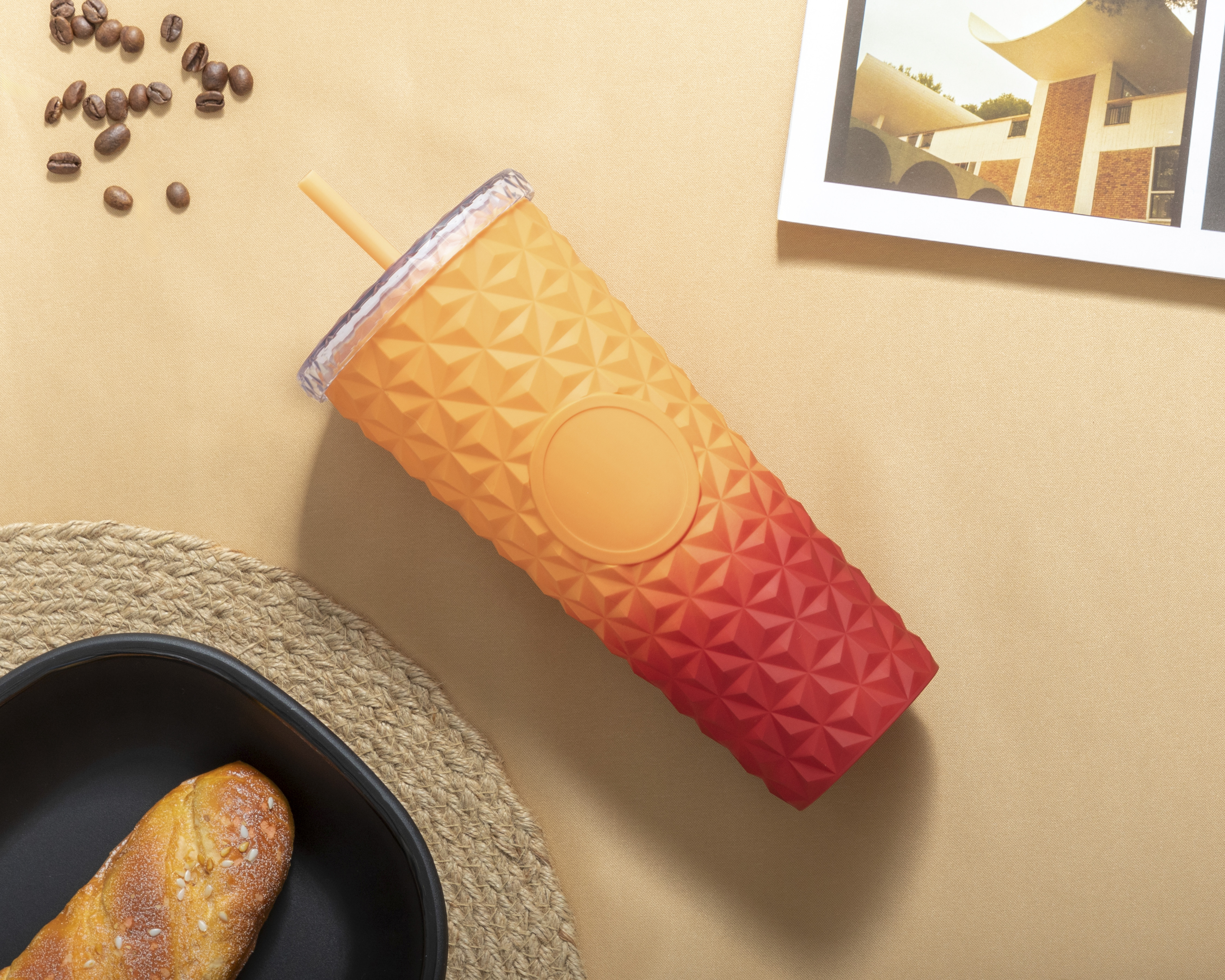 Foto 6 pulgar | Foto 5 | Vaso con Popote de Plástico Congo 720 ml