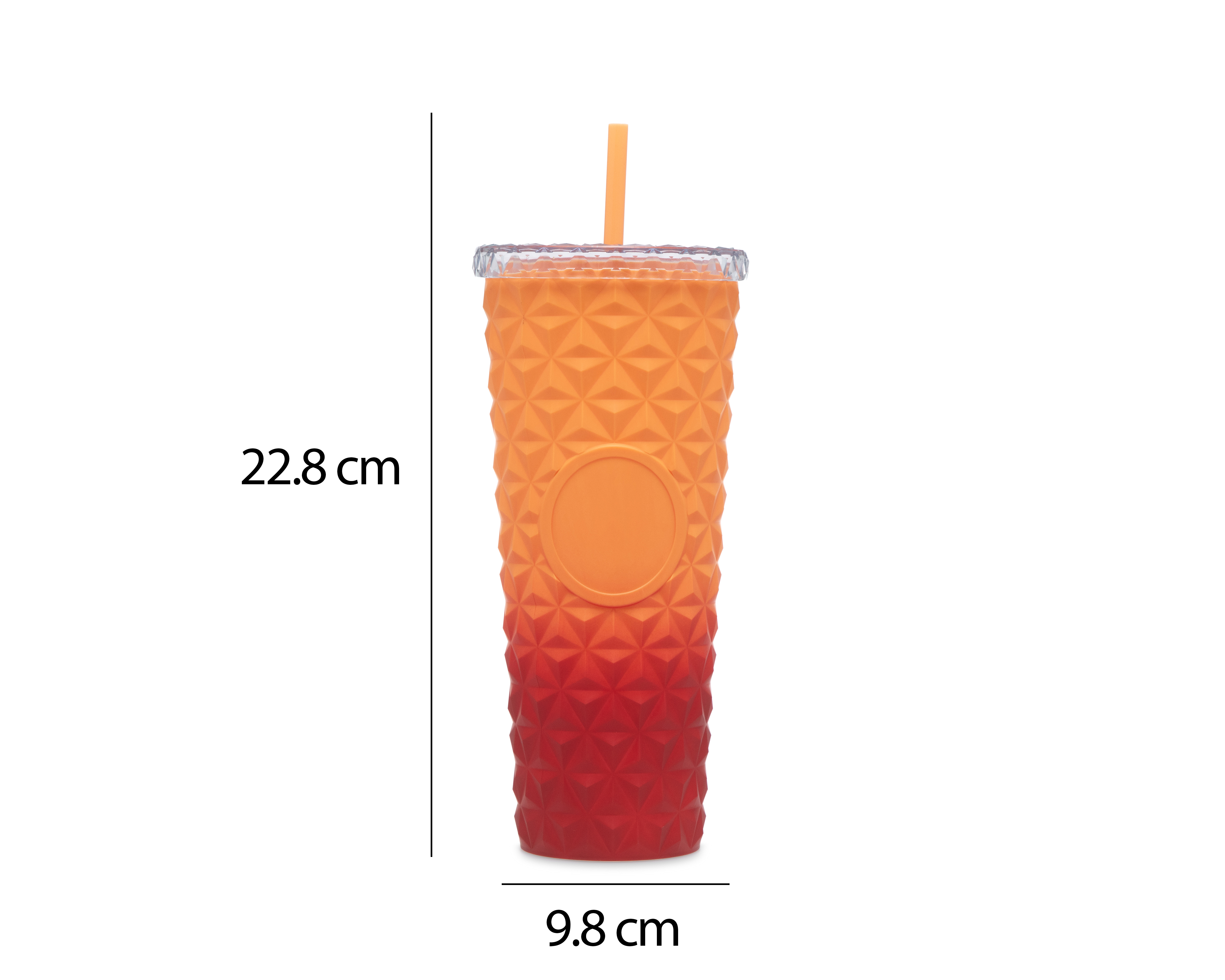 Foto 7 pulgar | Foto 6 | Vaso con Popote de Plástico Congo 720 ml