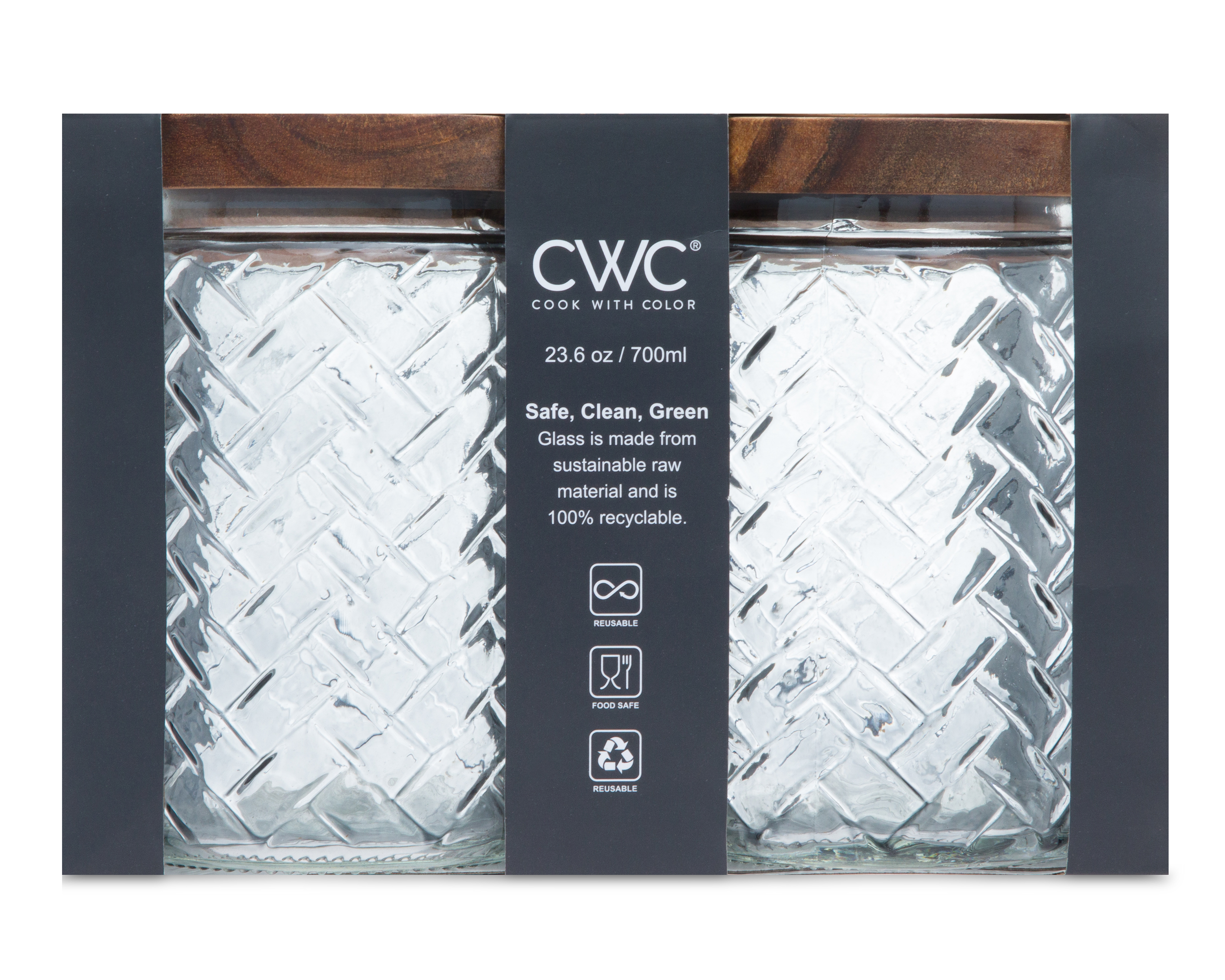 Foto 5 pulgar | Foto 4 | Contenedor de Vidrio Cook With Color 700 ml 2 Piezas