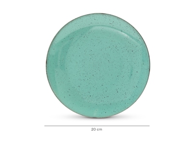 Foto 5 | Foto 5 | Plato de Cerámica Azul 4 Piezas