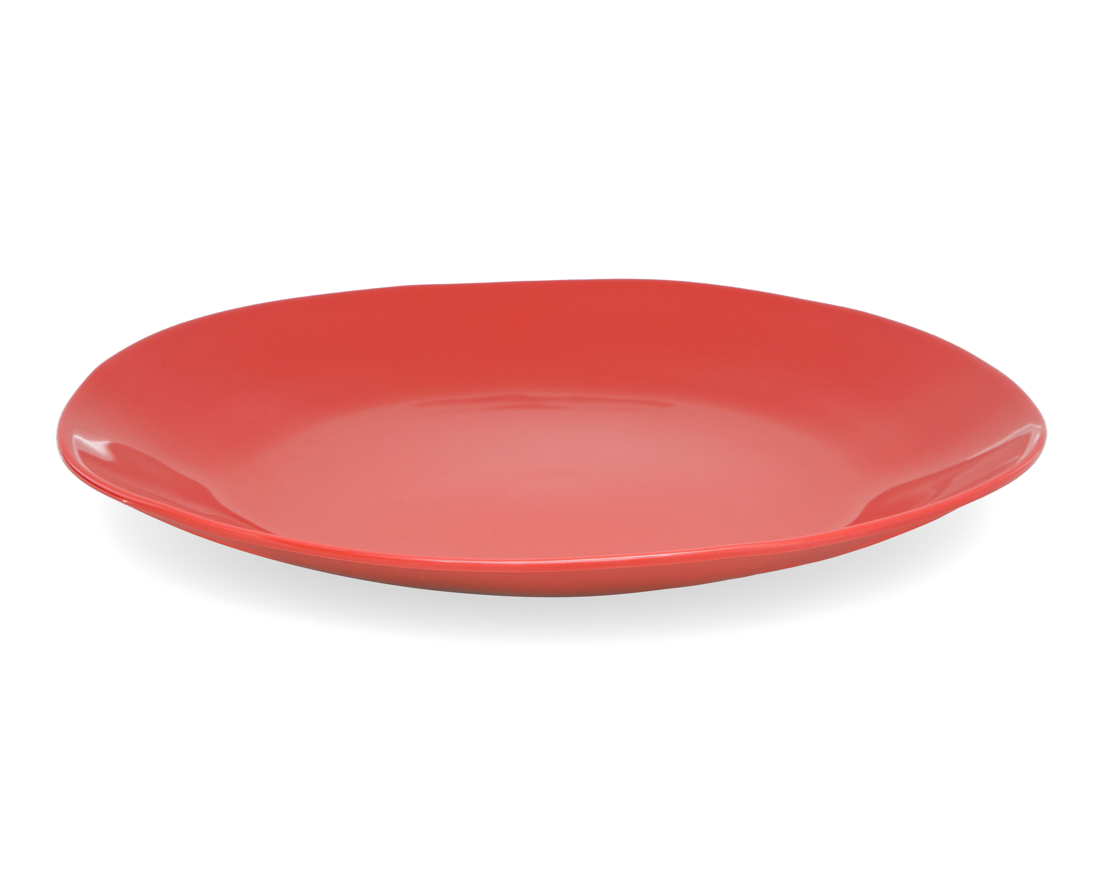 Foto 5 pulgar | Foto 4 | Plato Plano de Plástico Rojo 4 Piezas