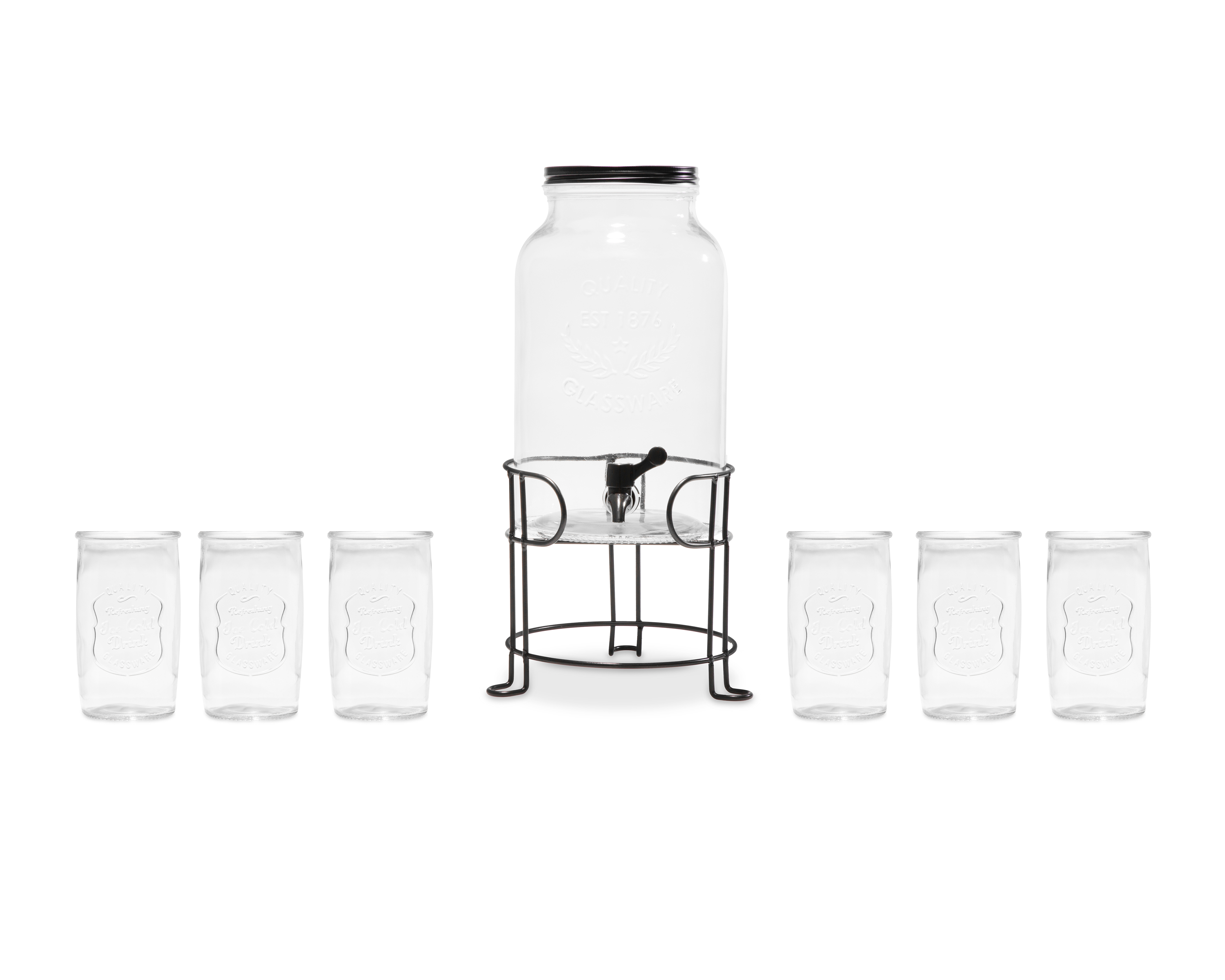 Foto 2 | Foto 2 | Dispensador de Vidrio Starhaus con Juego de Vasos