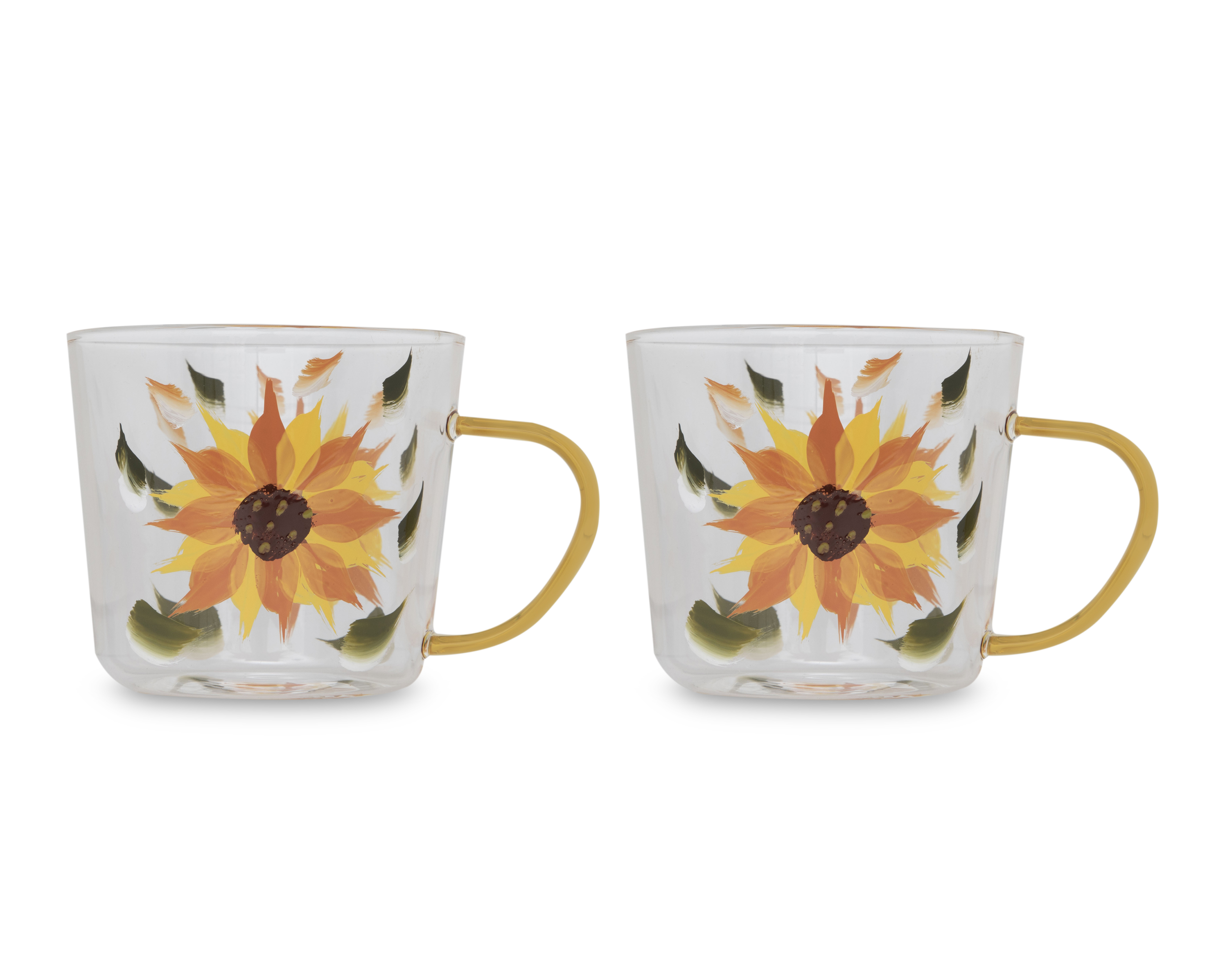 Taza de Vidrio Starhaus 500 ml 2 Piezas