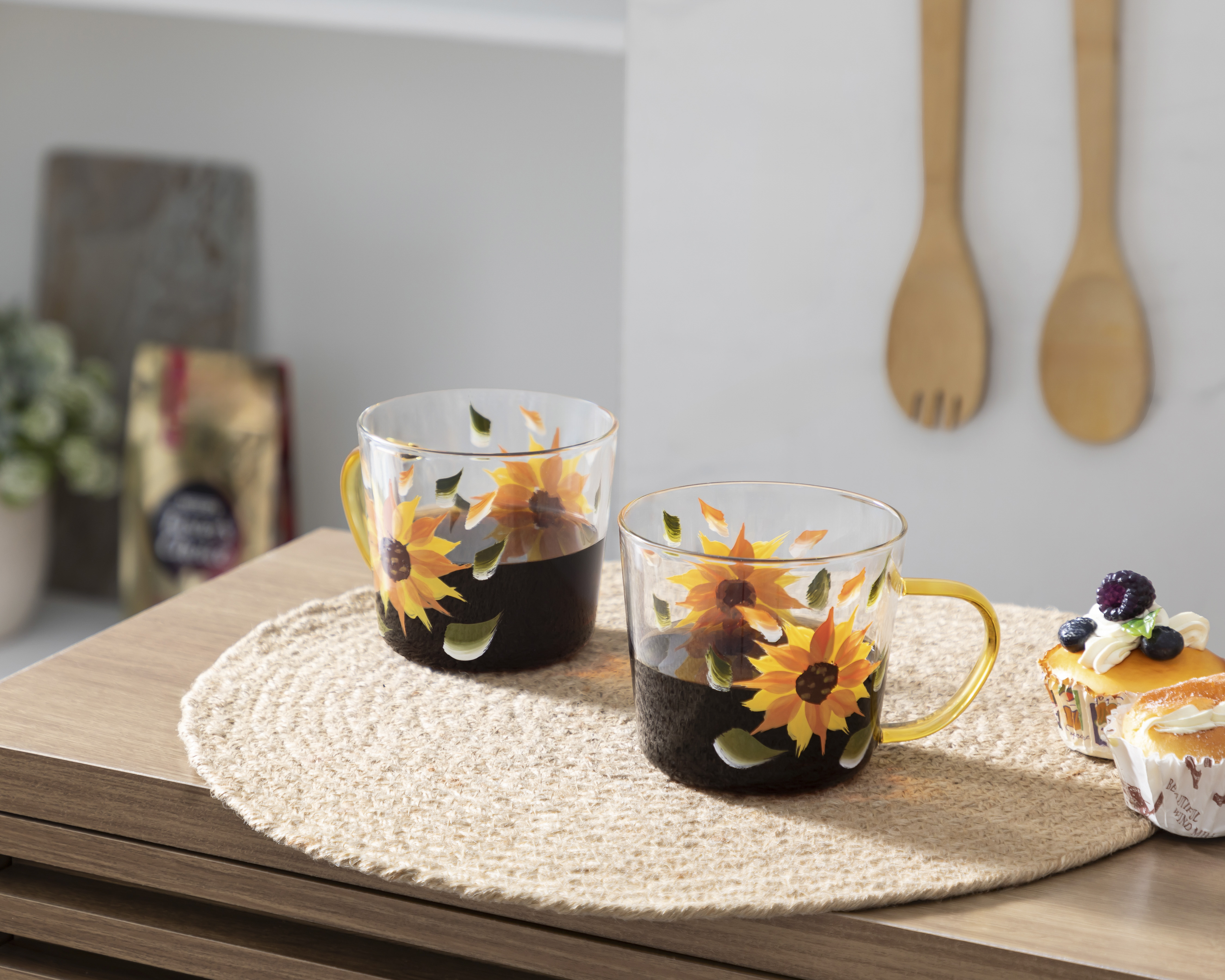 Foto 5 | Foto 5 | Taza de Vidrio Starhaus 500 ml 2 Piezas