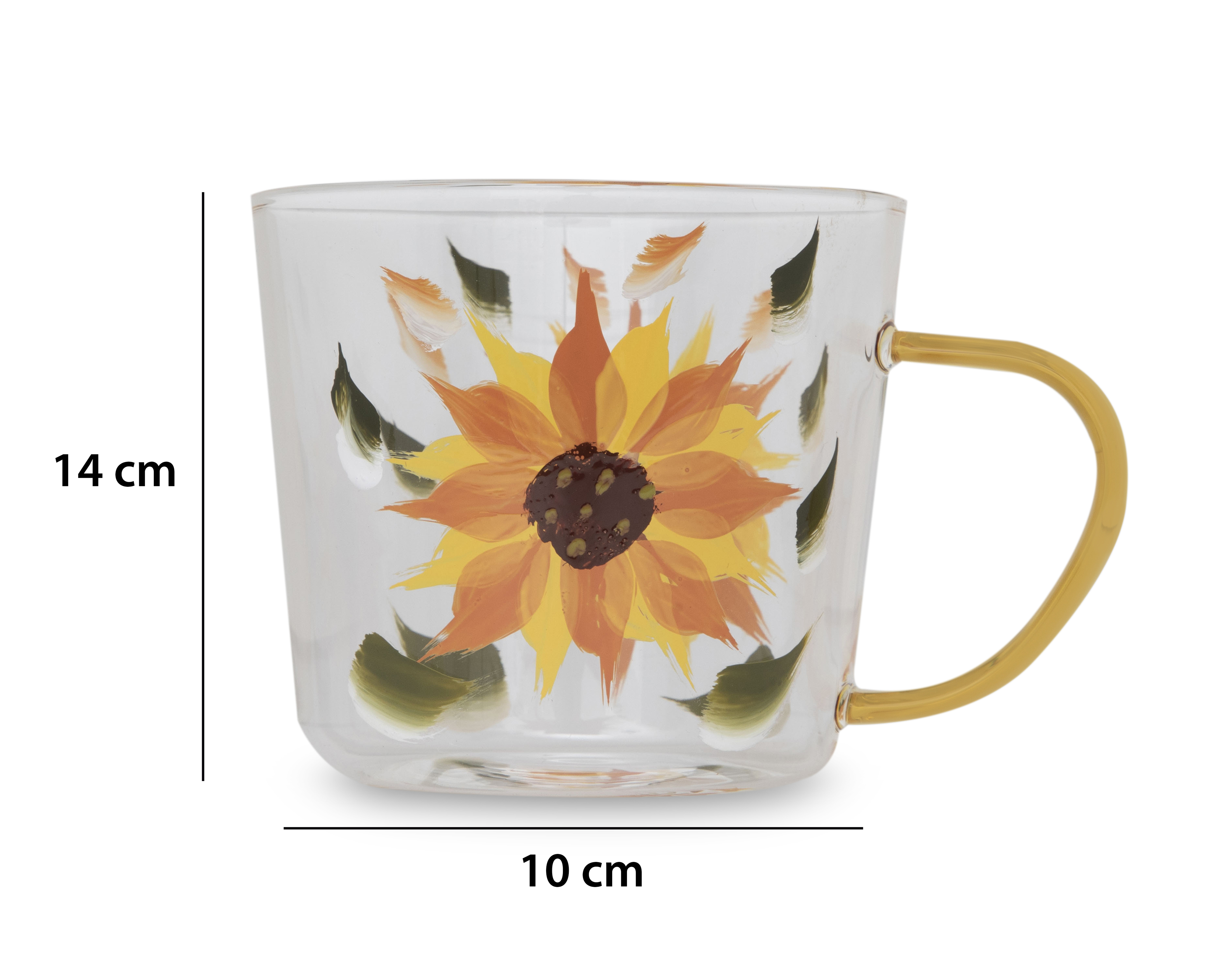 Foto 6 | Foto 6 | Taza de Vidrio Starhaus 500 ml 2 Piezas