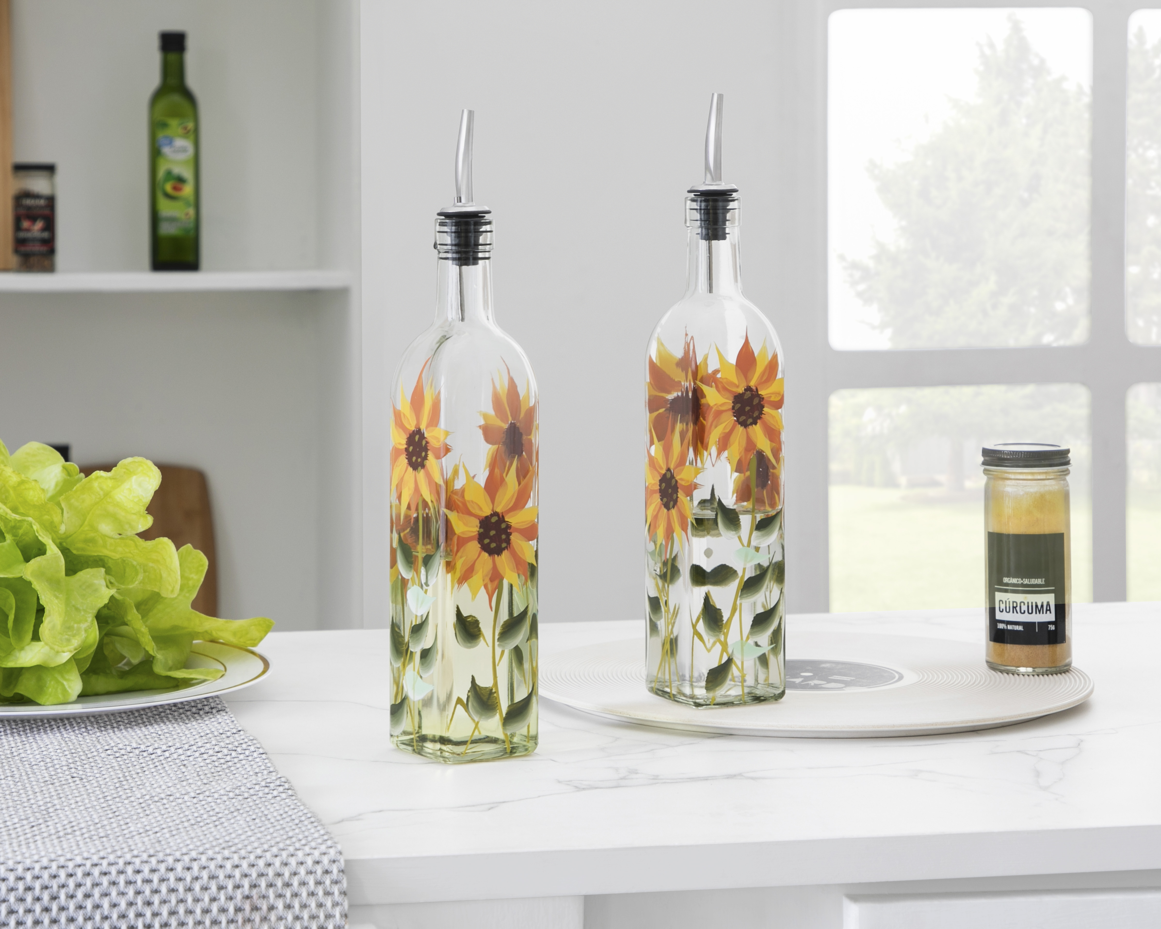 Foto 5 | Foto 5 | Aceitera de Vidrio Starhaus 500 ml 2 Piezas