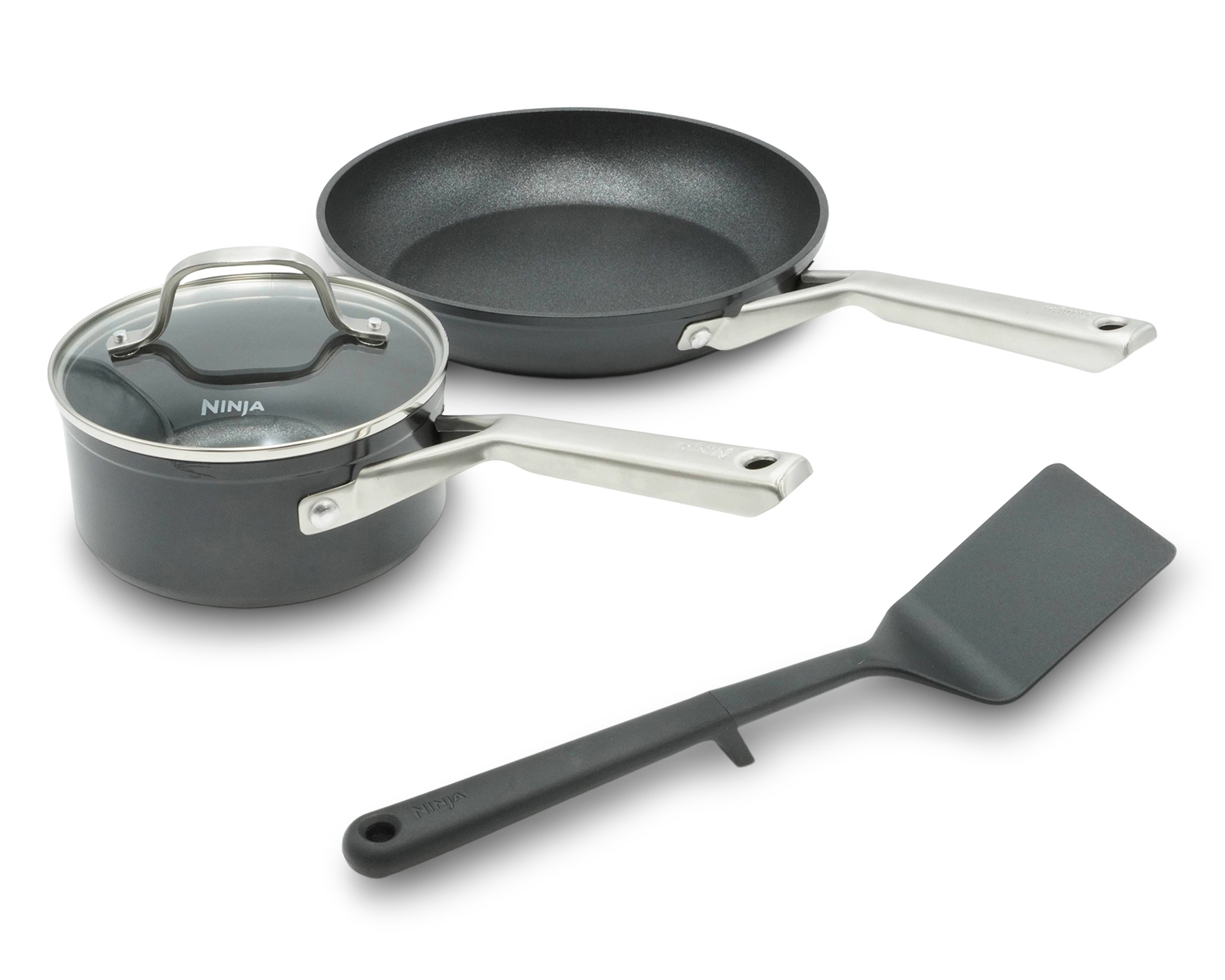 Foto 2 pulgar | Foto 1 | Batería de Cocina Ninja Neverstick 4 Piezas de Aluminio