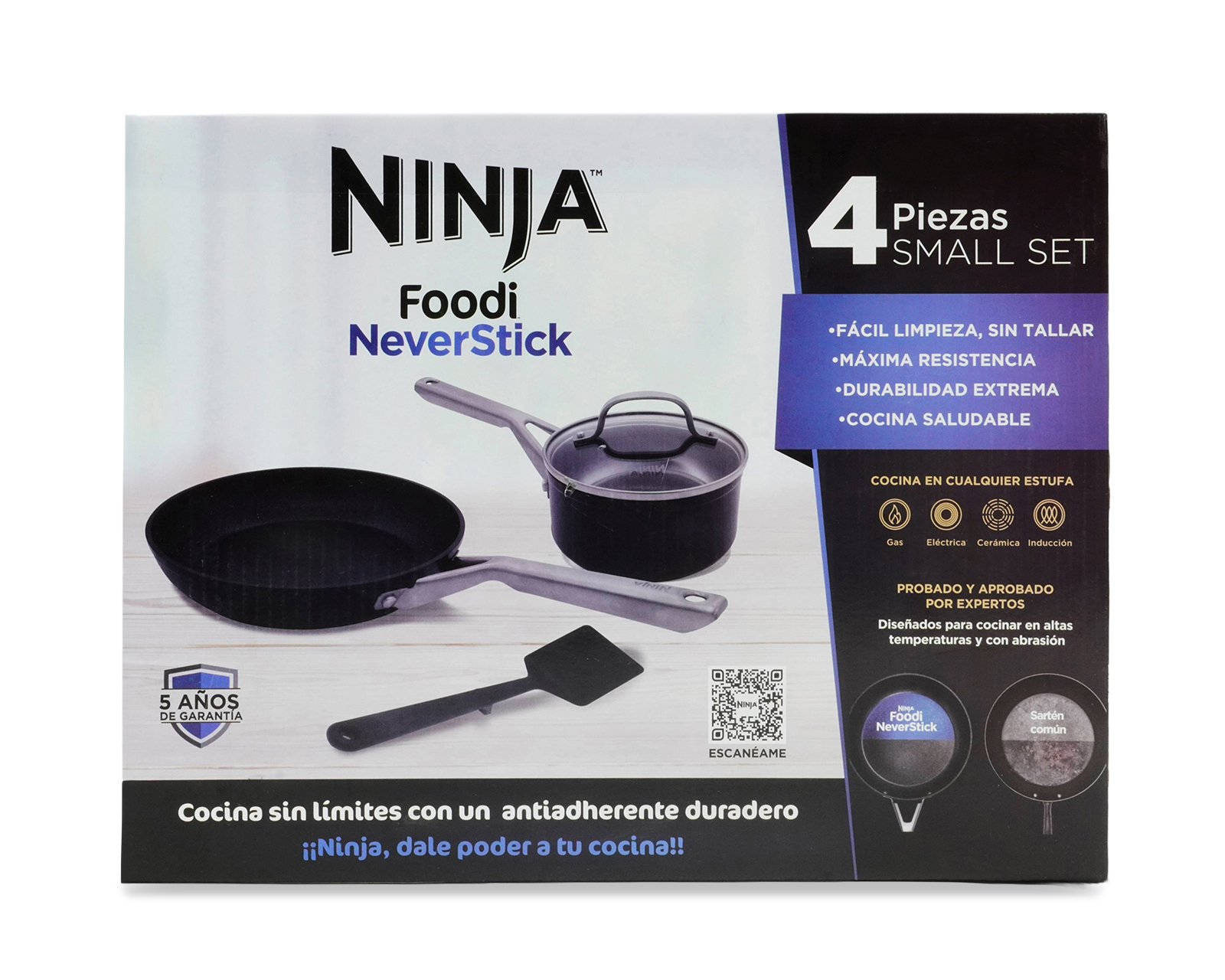 Foto 4 | Foto 4 | Batería de Cocina Ninja Neverstick 4 Piezas de Aluminio