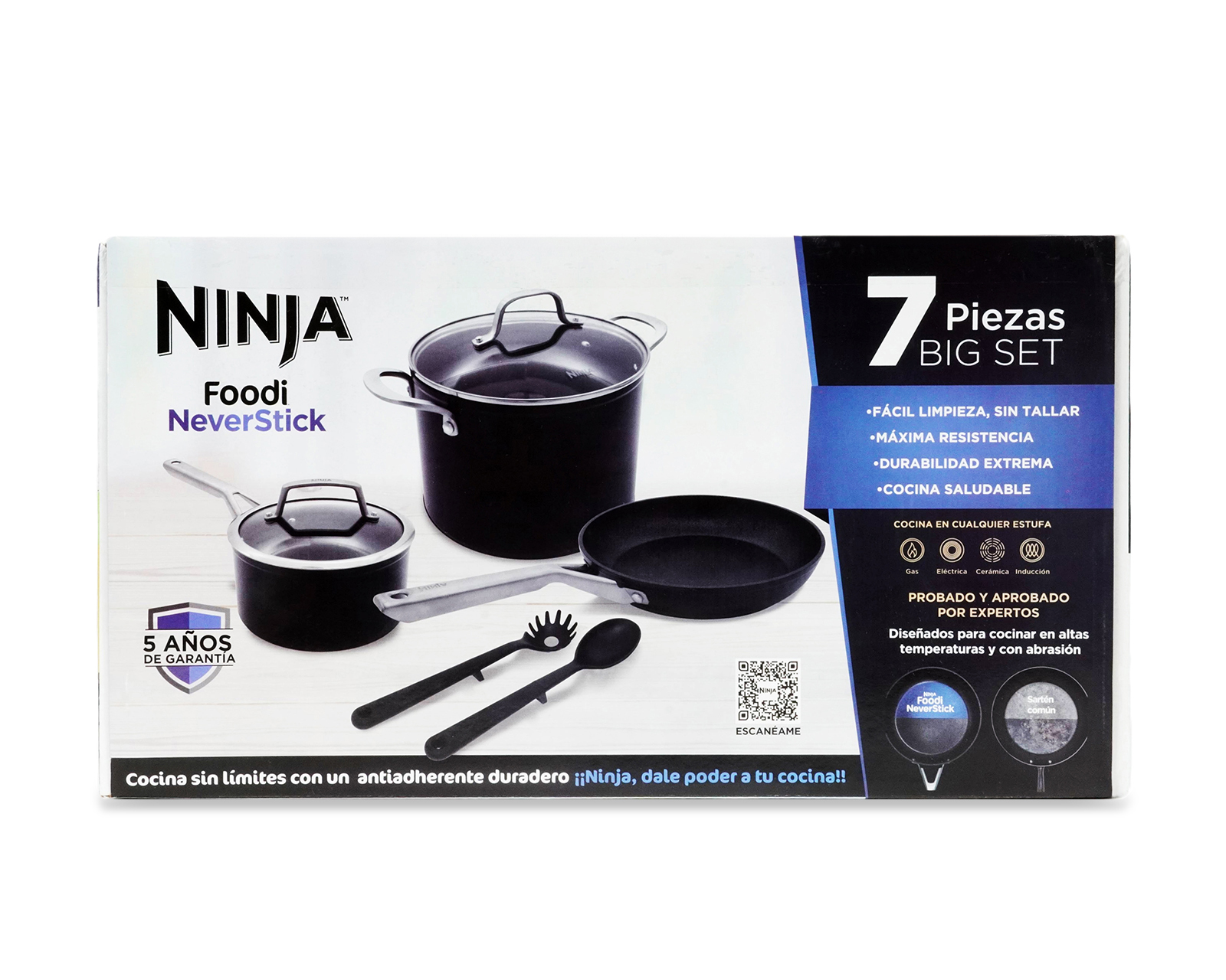 Foto 4 | Foto 4 | Batería de Cocina Ninja Neverstick 7 Piezas de Aluminio
