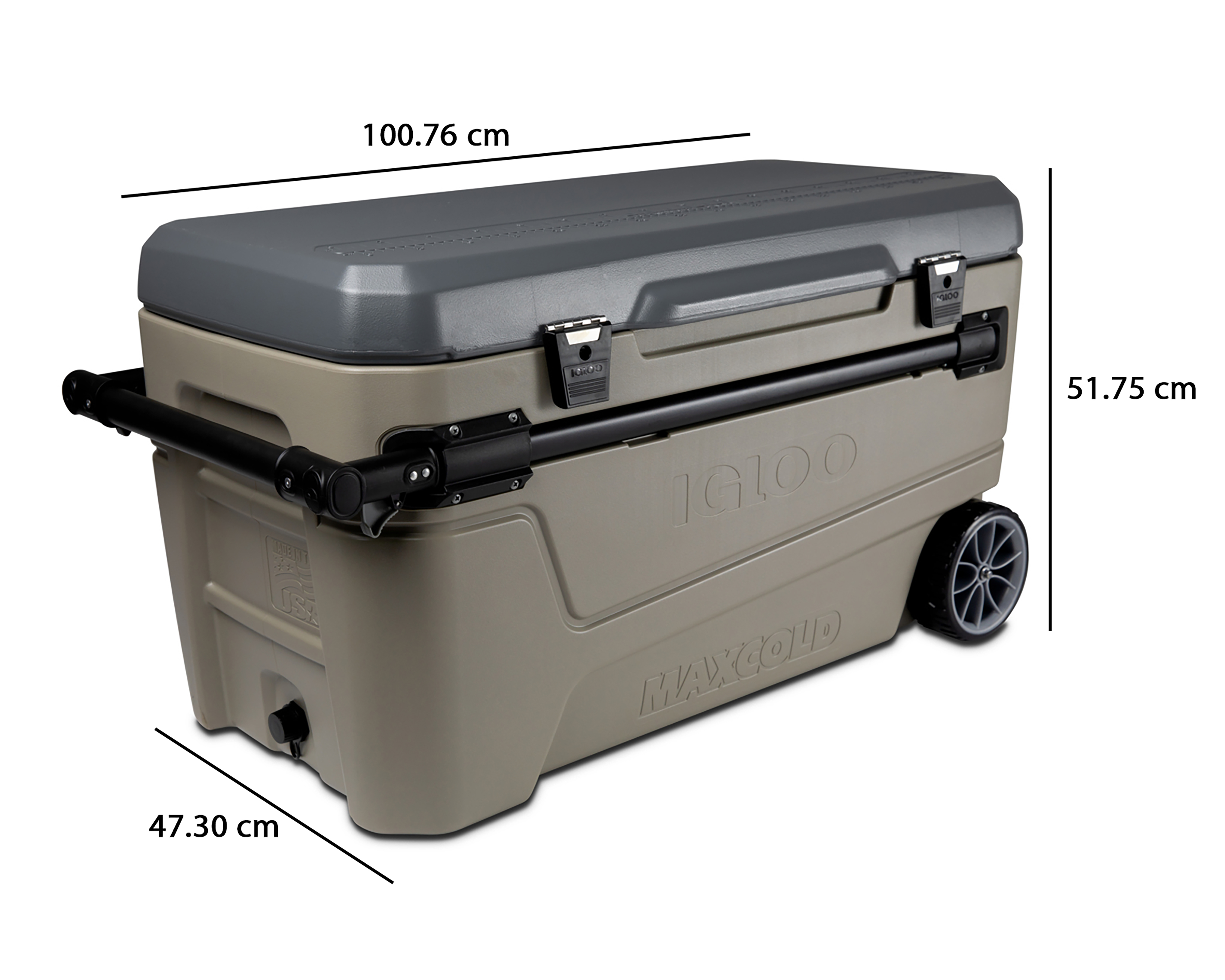 Foto 5 | Foto 4 | Hielera con Ruedas Igloo 104 L