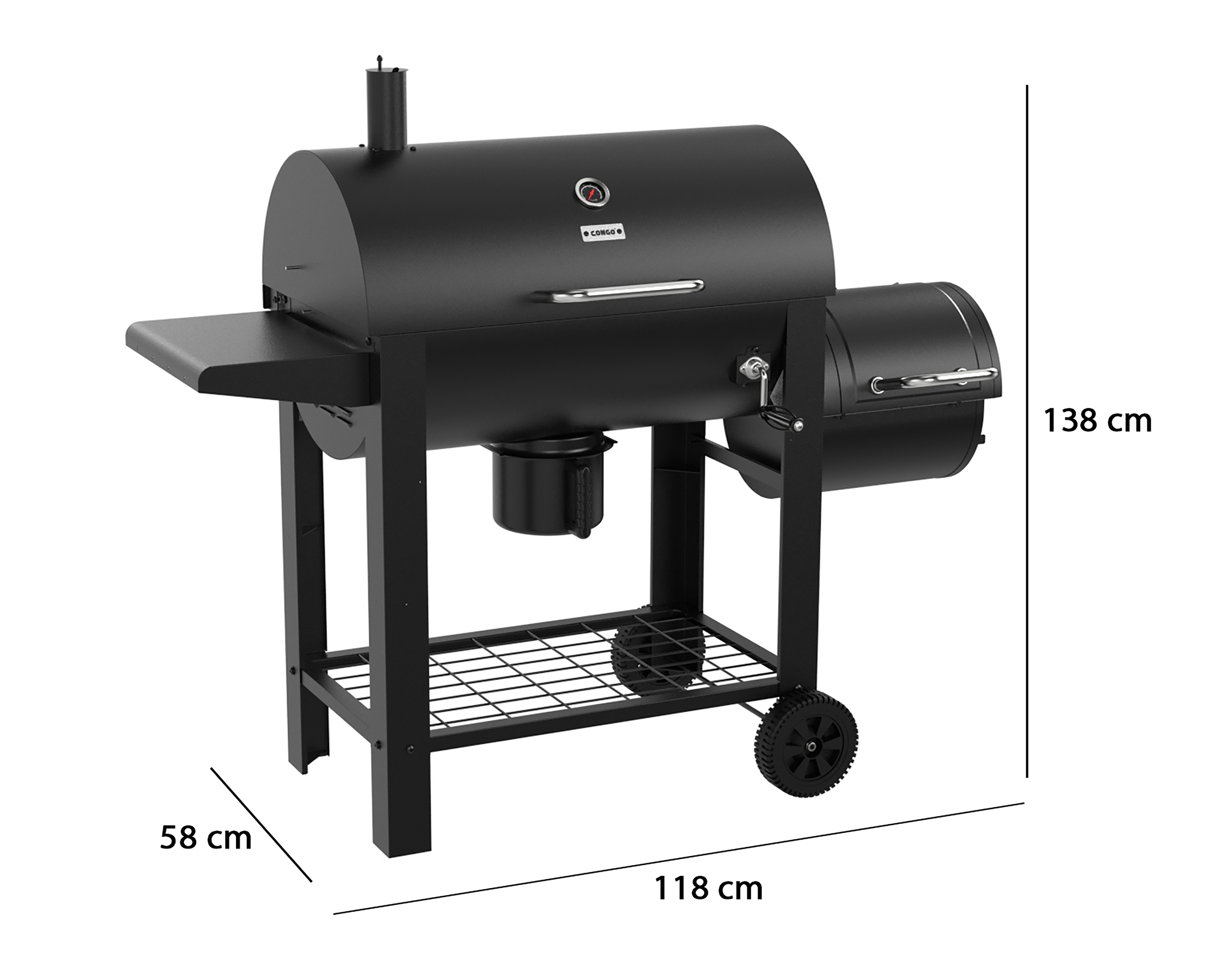 Foto 10 pulgar | Foto 9 | Asador de Carbón Congo Smokey BBQ