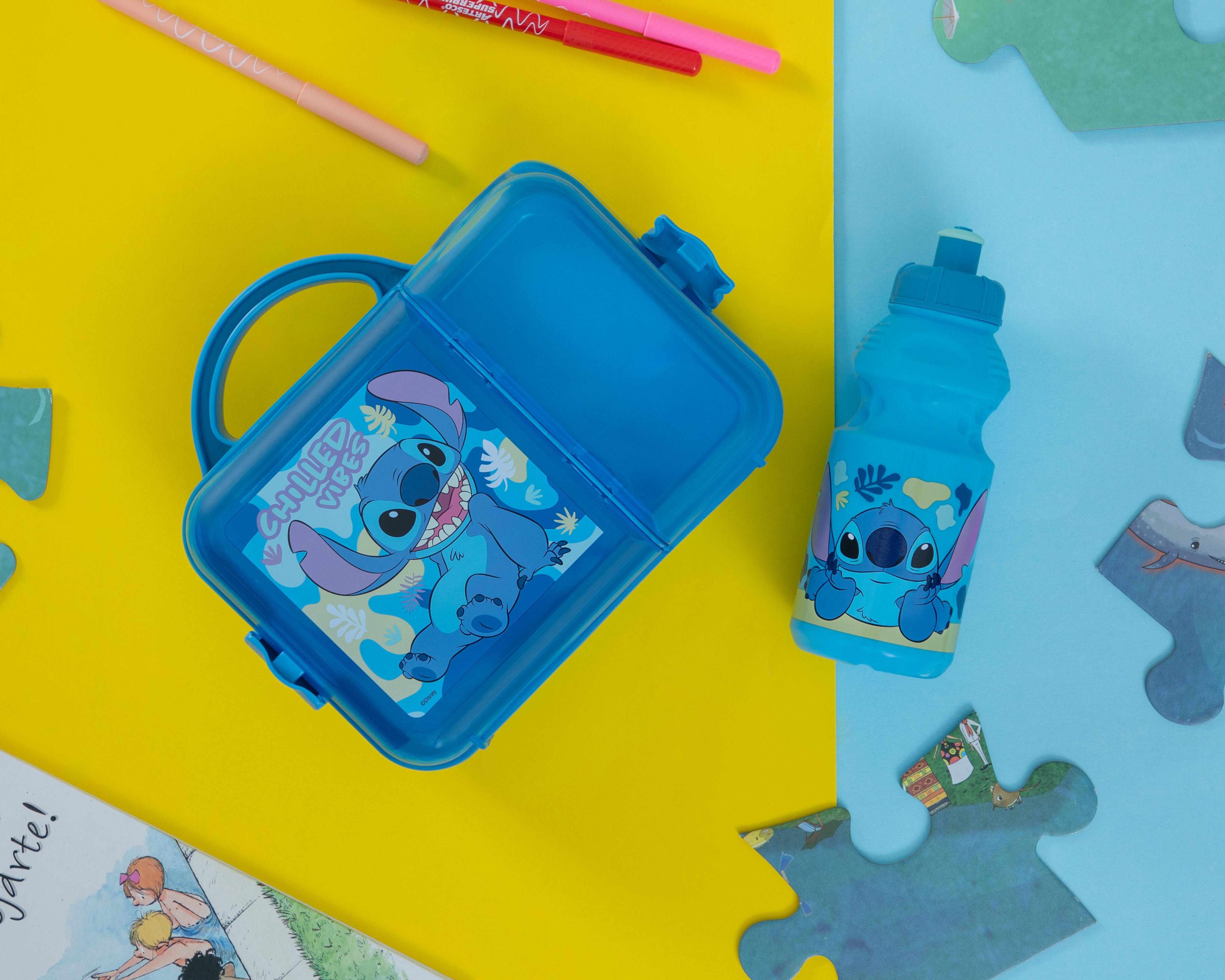 Foto 8 pulgar | Foto 7 | Lonchera Fun Kids Stitch con Botella