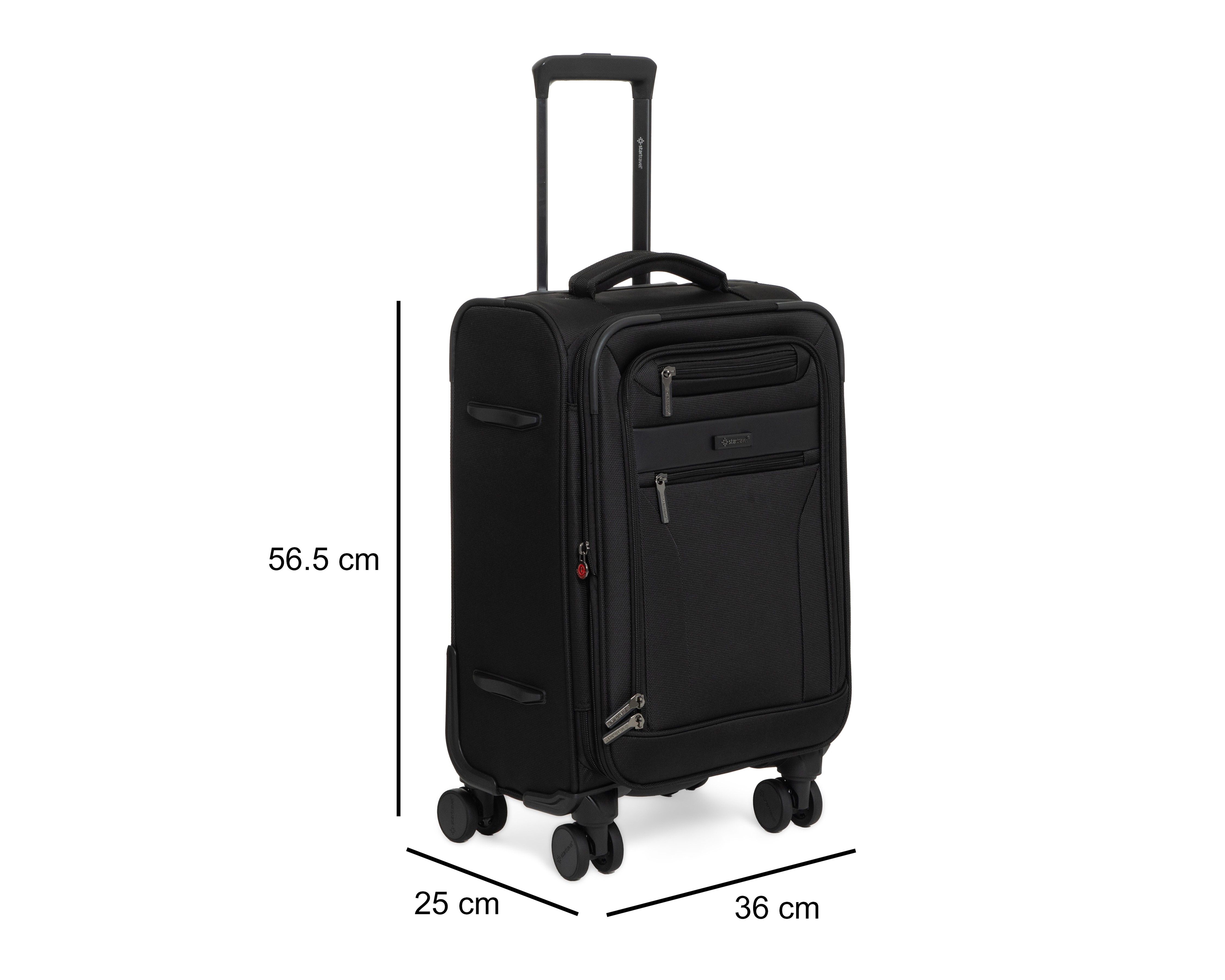 Foto 9 pulgar | Foto 8 | Maleta con Ruedas Startravel Praga 20 Pulgadas Negra