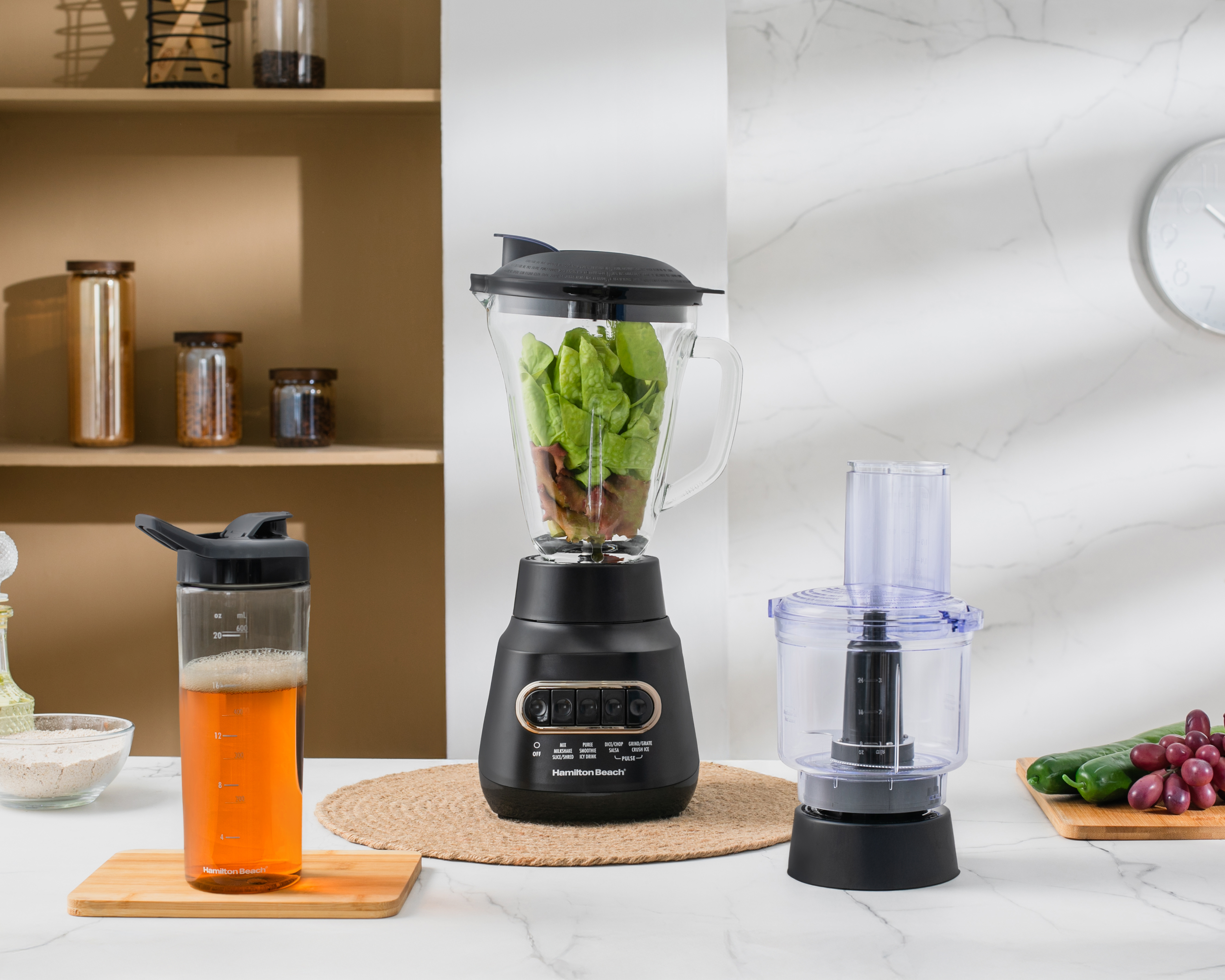 Foto 2 pulgar | Foto 1 | Licuadora 3 en 1 Hamilton Beach MultiBlend Kitchen System 4 Velocidades