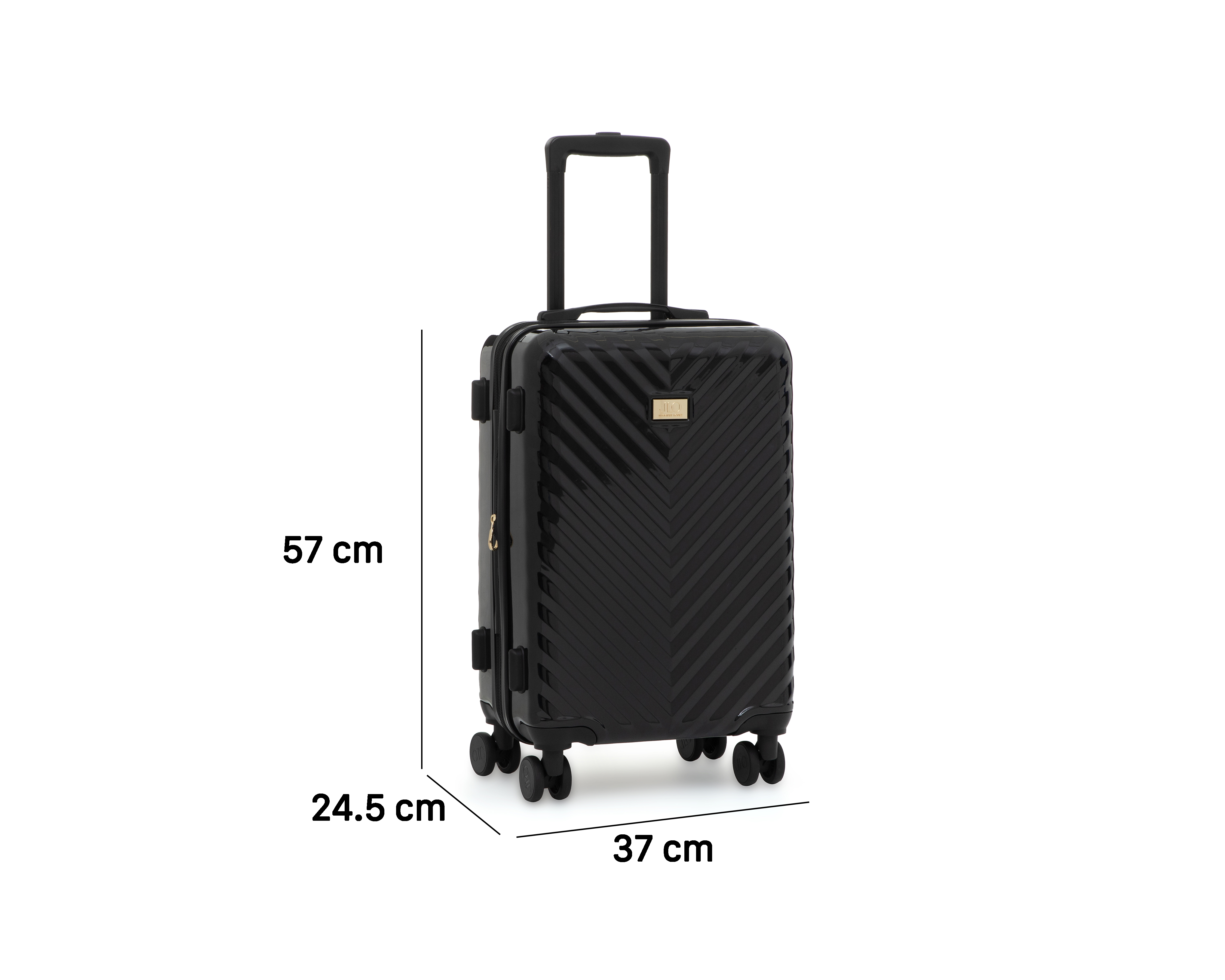 Foto 10 pulgar | Foto 9 | Maleta con Ruedas Jennifer Lopez Black 20 Pulgadas Negra