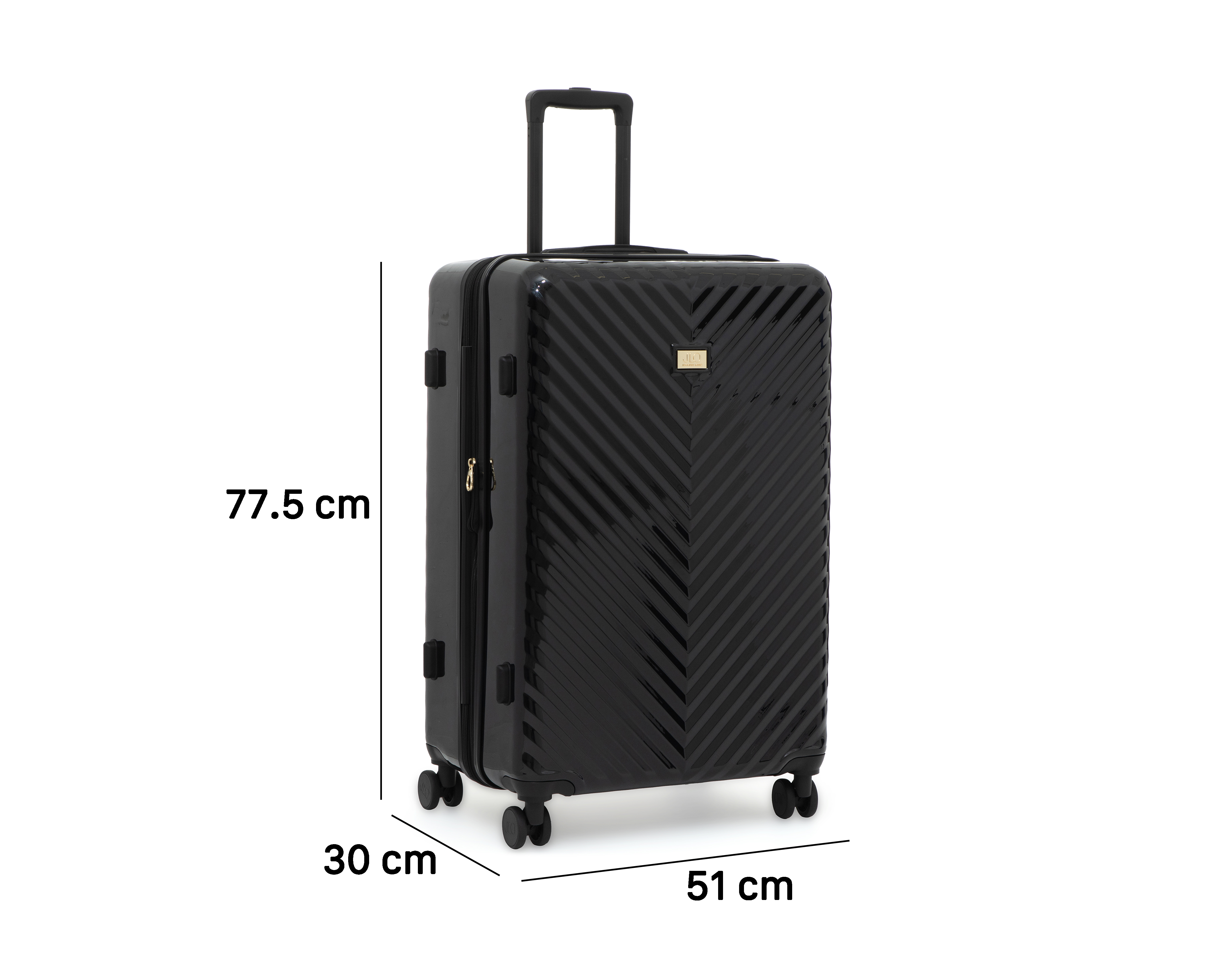 Foto 9 | Foto 9 | Maleta Vertical Jennifer Lopez Black 28 Pulgadas